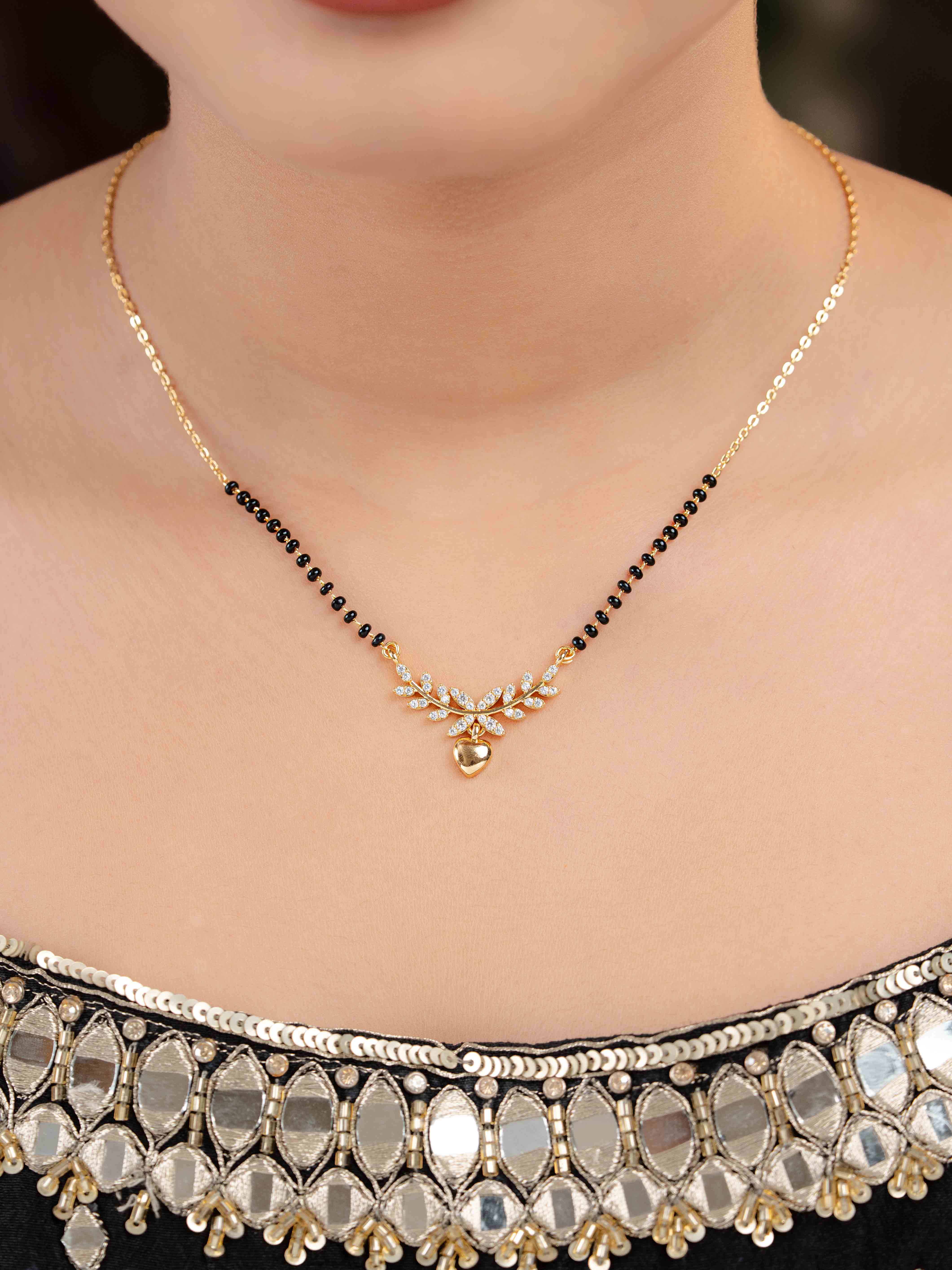 Nora Mangalsutra with Earrings