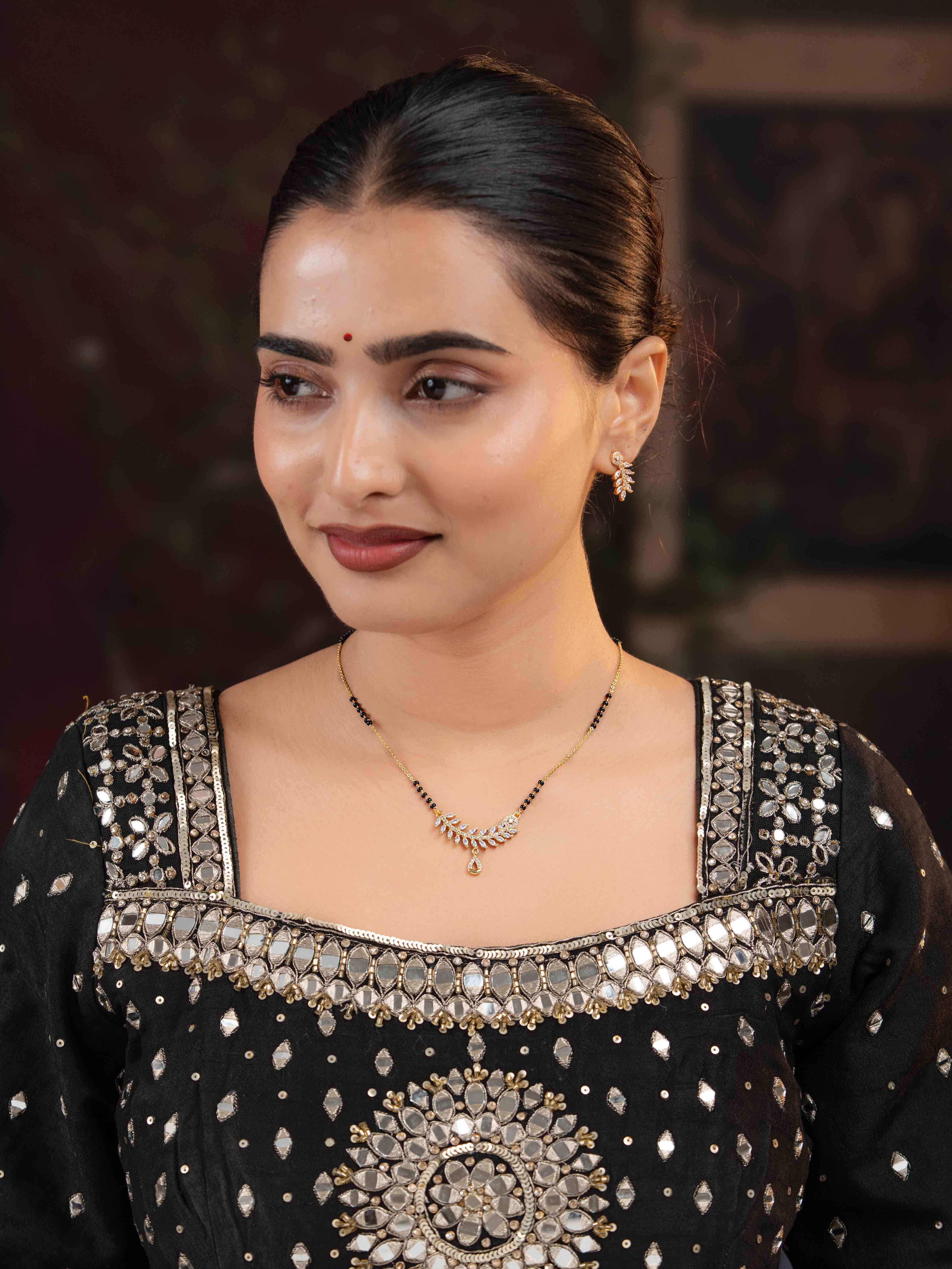 Archi Mangalsutra with Earrings