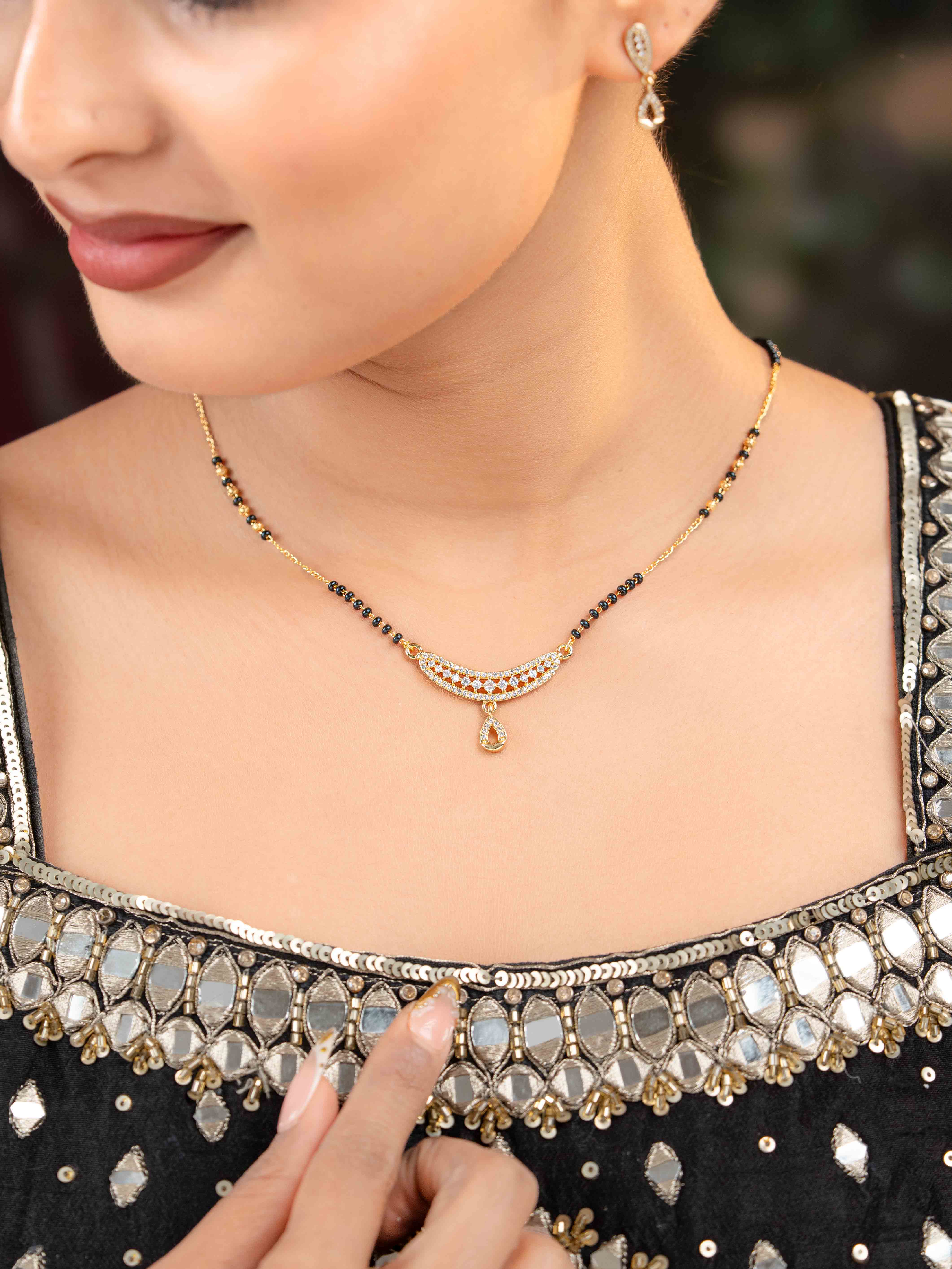 Kimaya Mangalsutra with Earrings