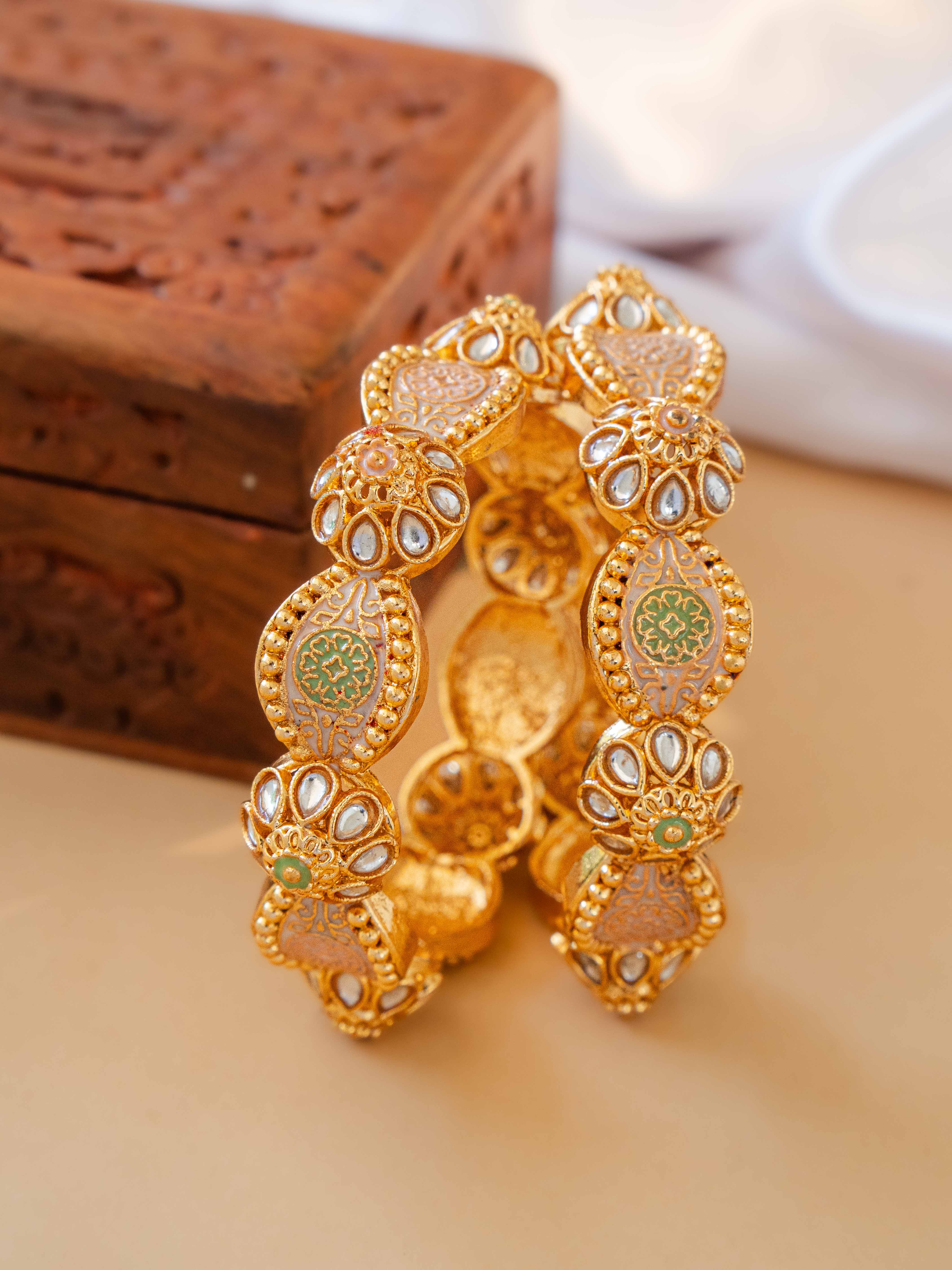 Eshanya Festive Bangles ( Set of 2 )