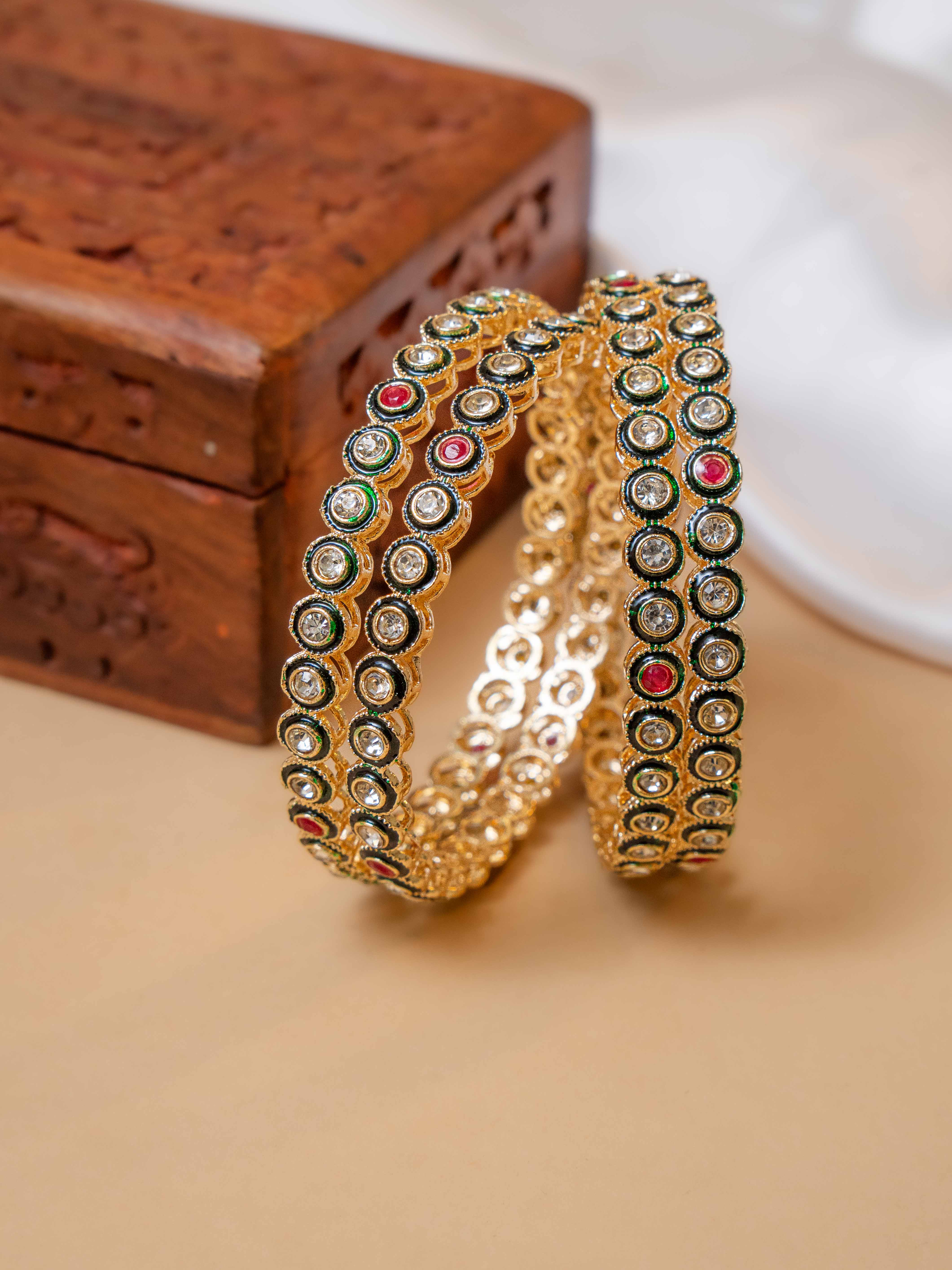 Kasturi Festive Bangle ( Set Of 4 )