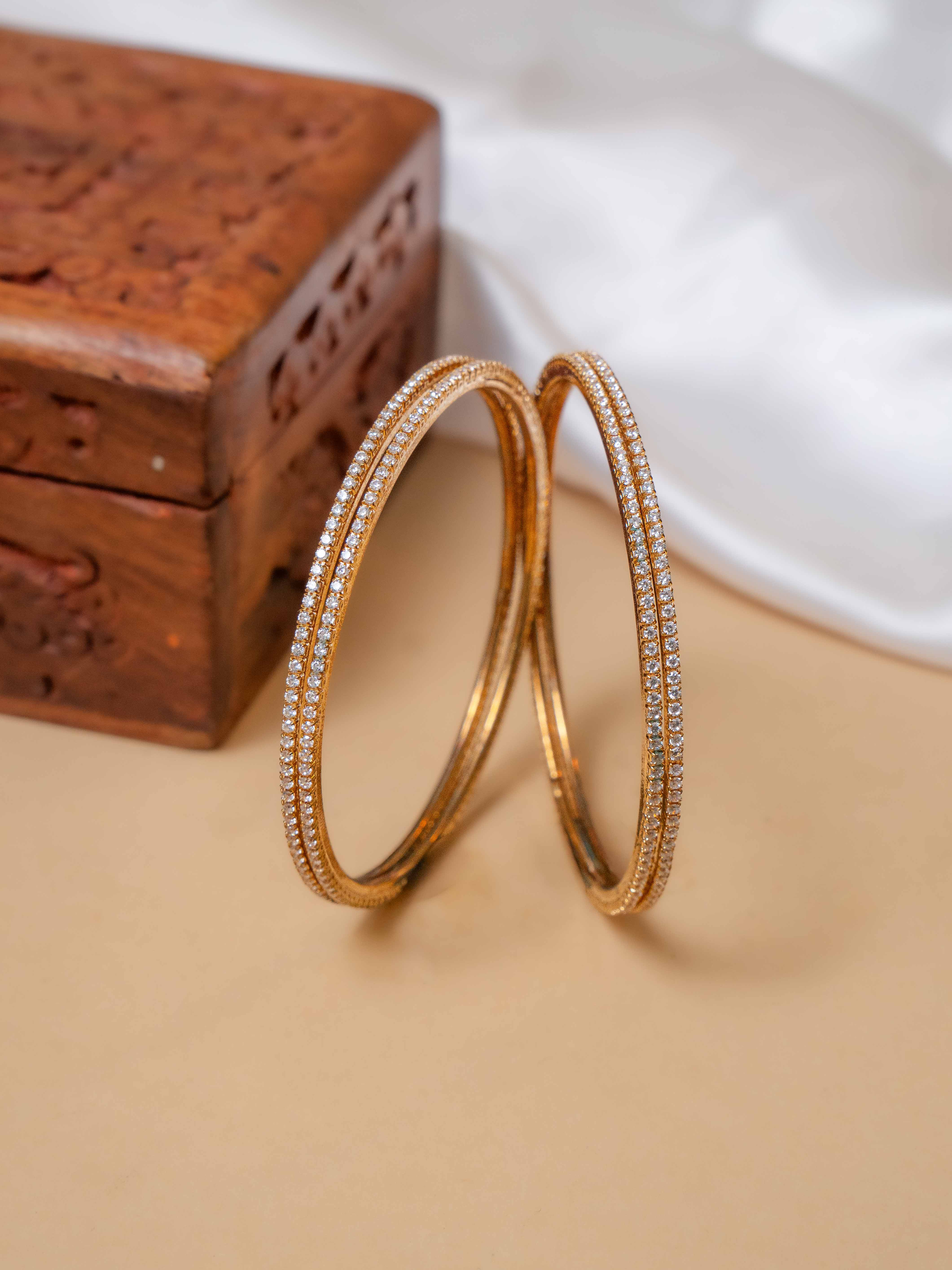 Viona Diamond Bangle ( Set of 4 )