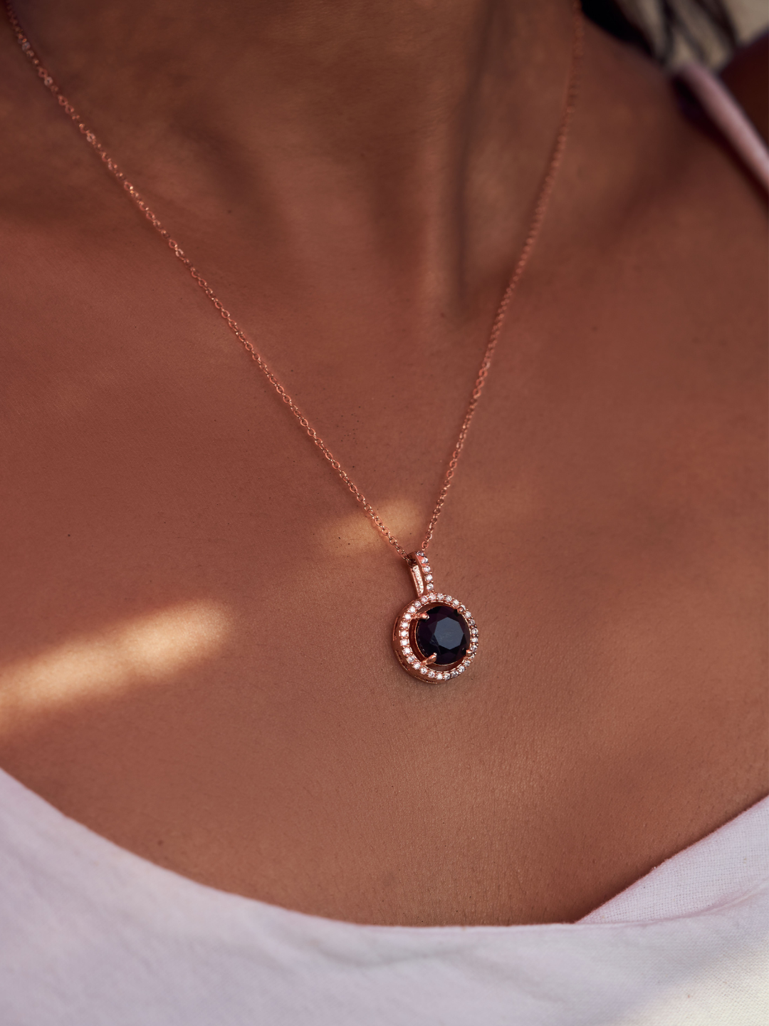 Diamond Solitaire Pendant Set - Zeraki Jewels
