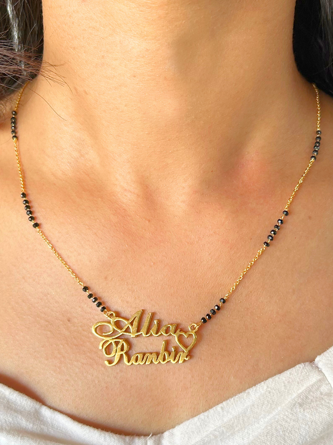 Endless Love Couple Name Mangalsutra (Customized Couple Name)