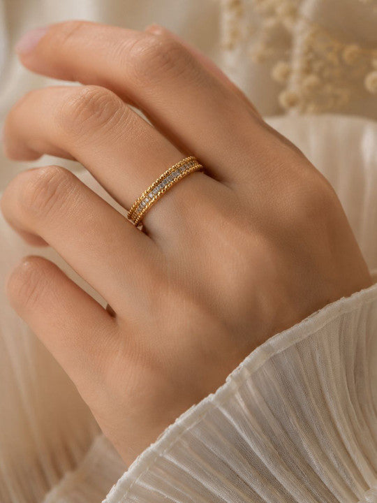 Amber Adjustable Ring