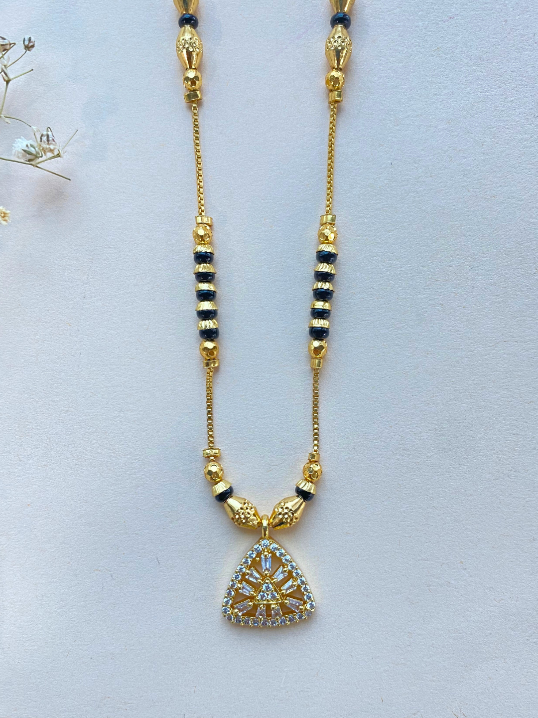 Gold Plated Shraddha Mangalsutra At Zeraki Jewels