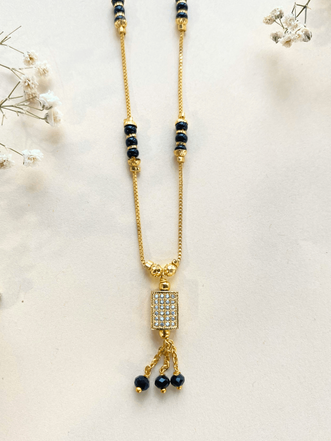 Gold Plated Trendy Designer Preeti Mangalsutra