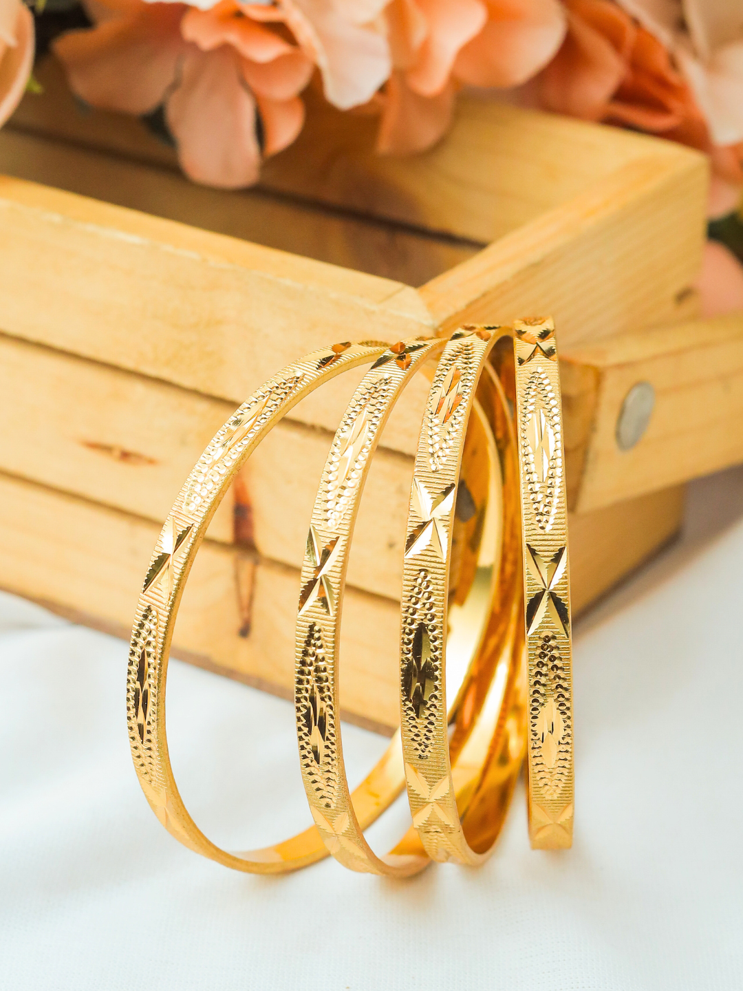 Vrishti Bangle.  (Set of 4)