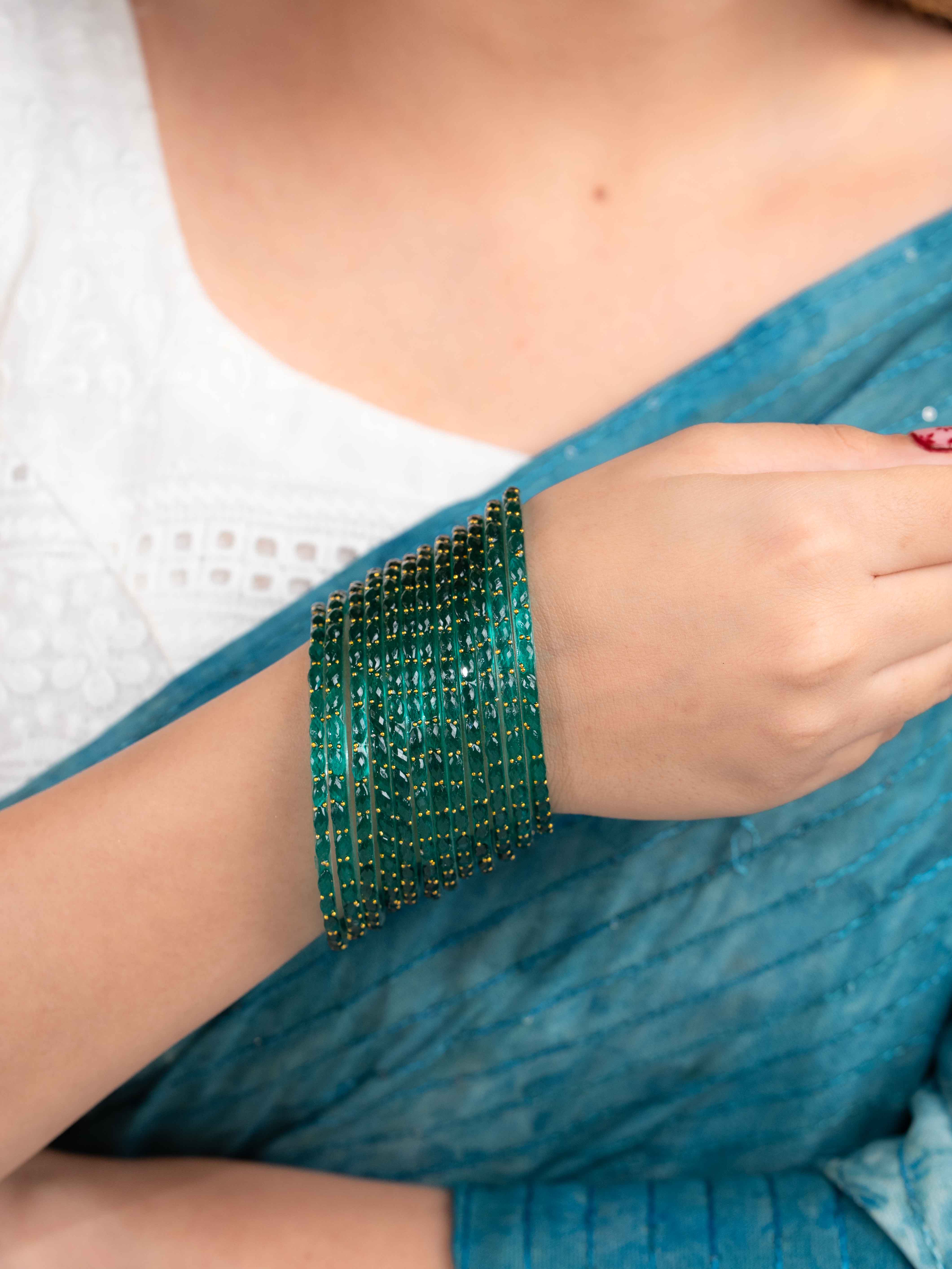 Vihana Glass Bangle ( Set of 12)