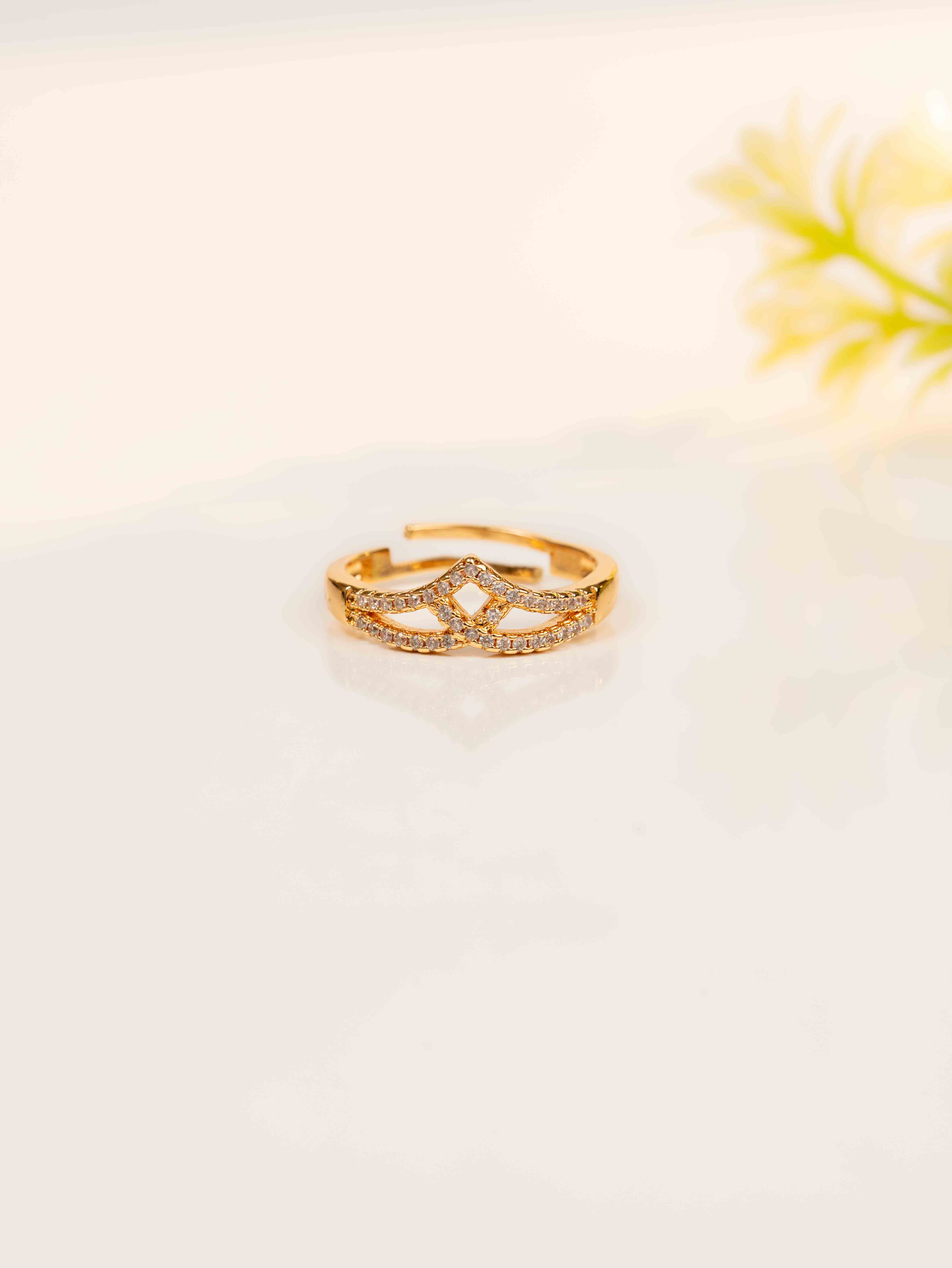 Moon Fern Adjustable Ring