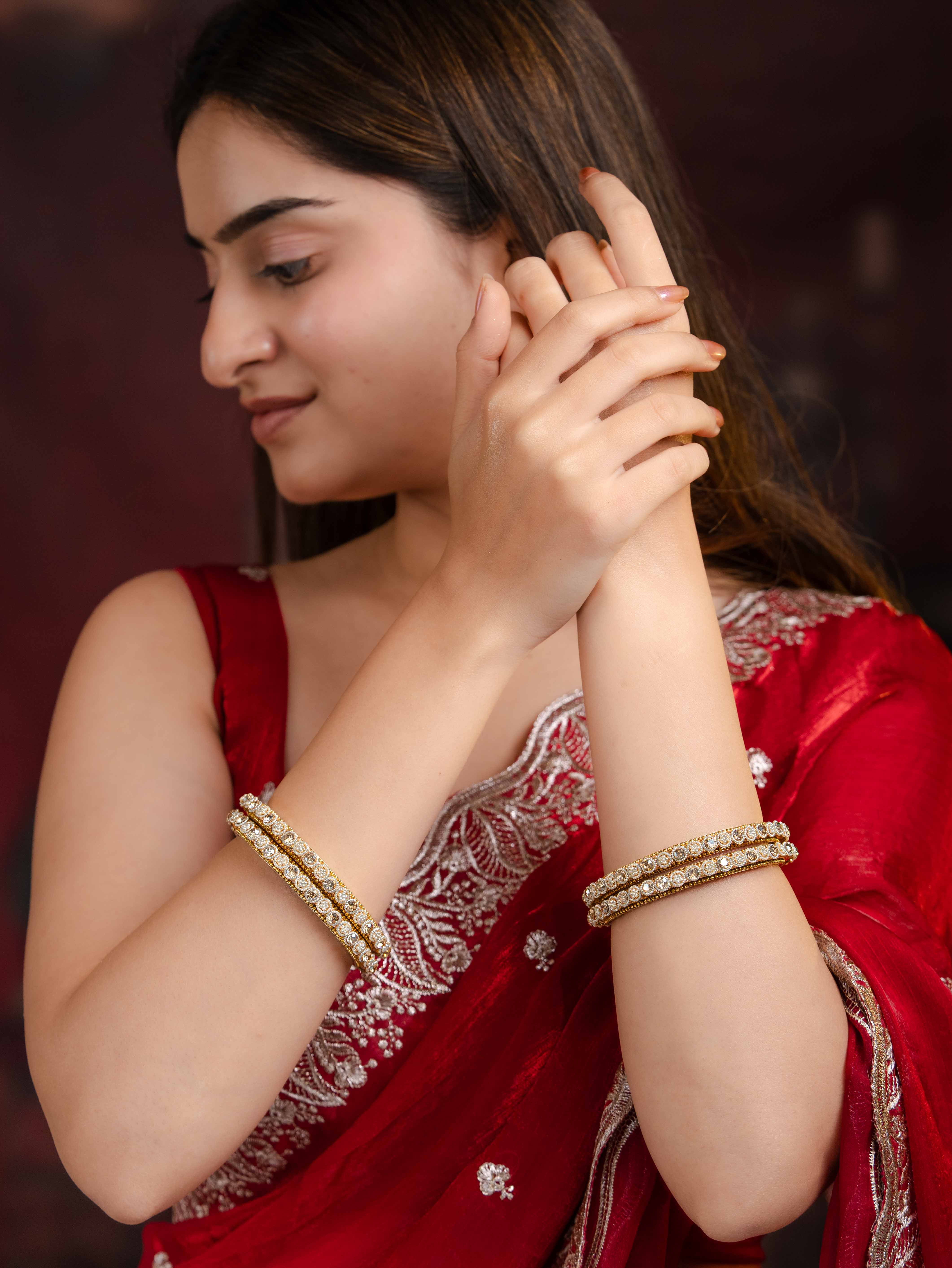 Mrinalini Festive Bangles ( Set Of 4 )