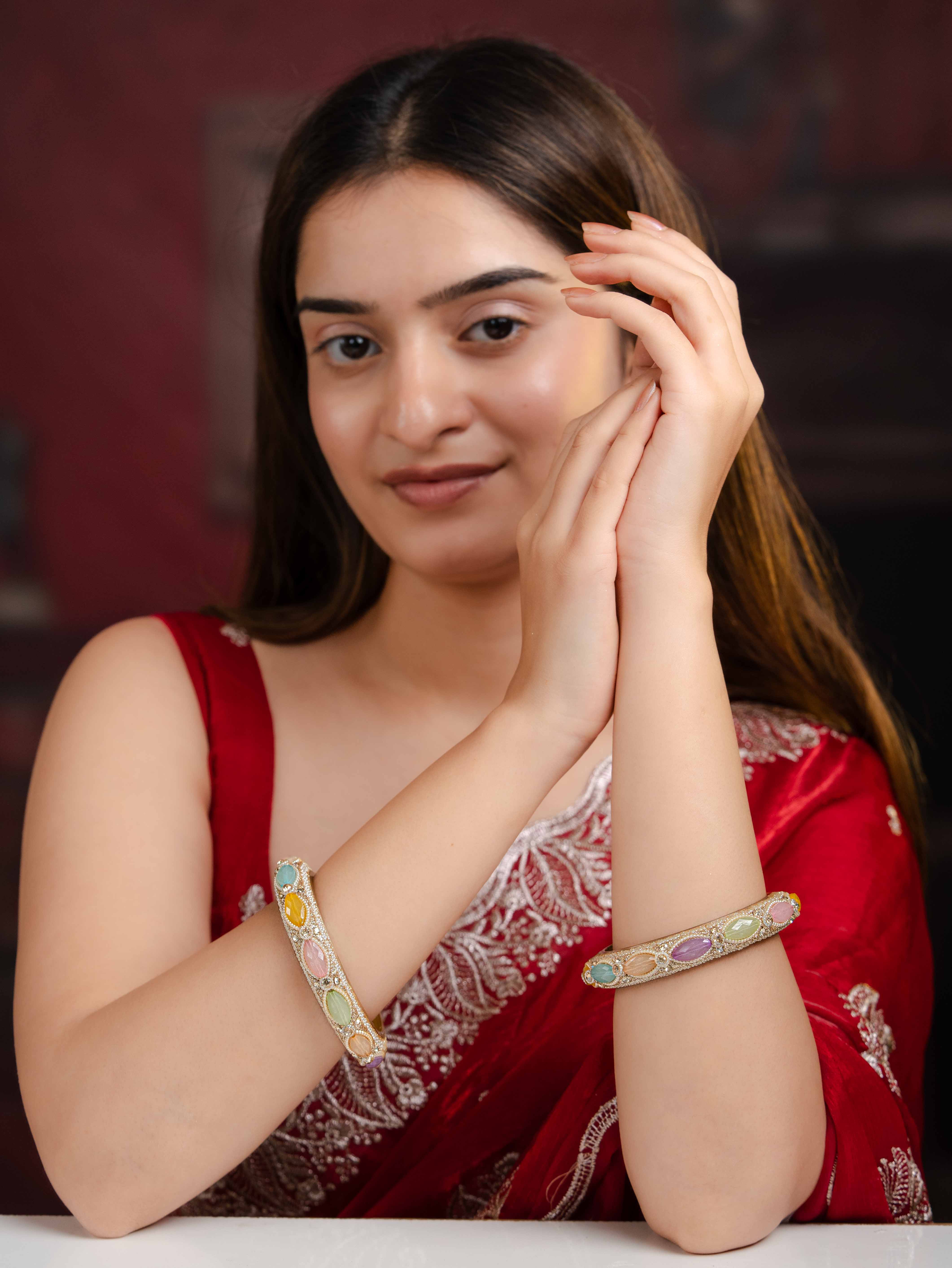 Gulrang Festive Bangle( Set Of 2 )