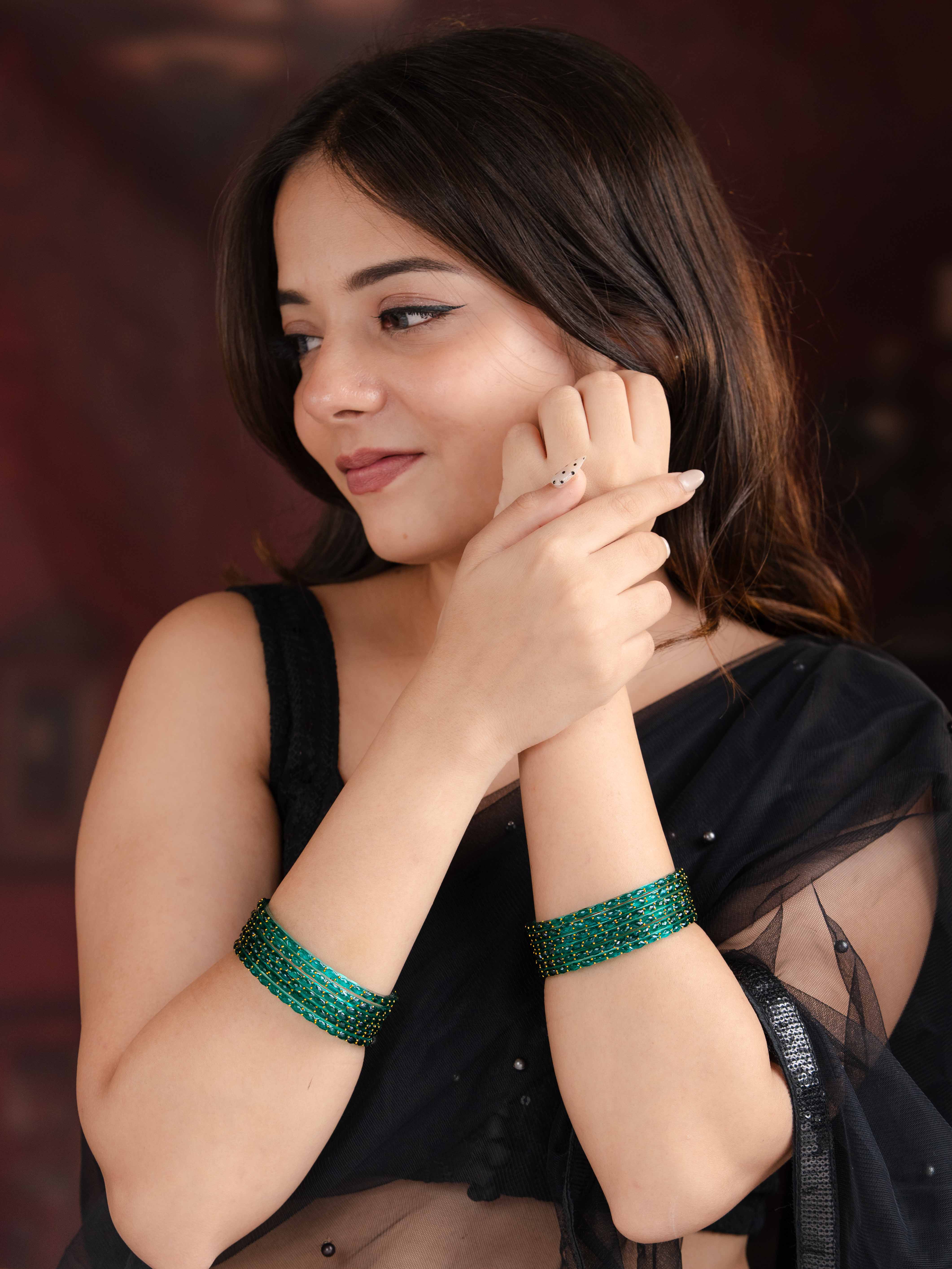 Vihana Glass Bangle ( Set of 12)