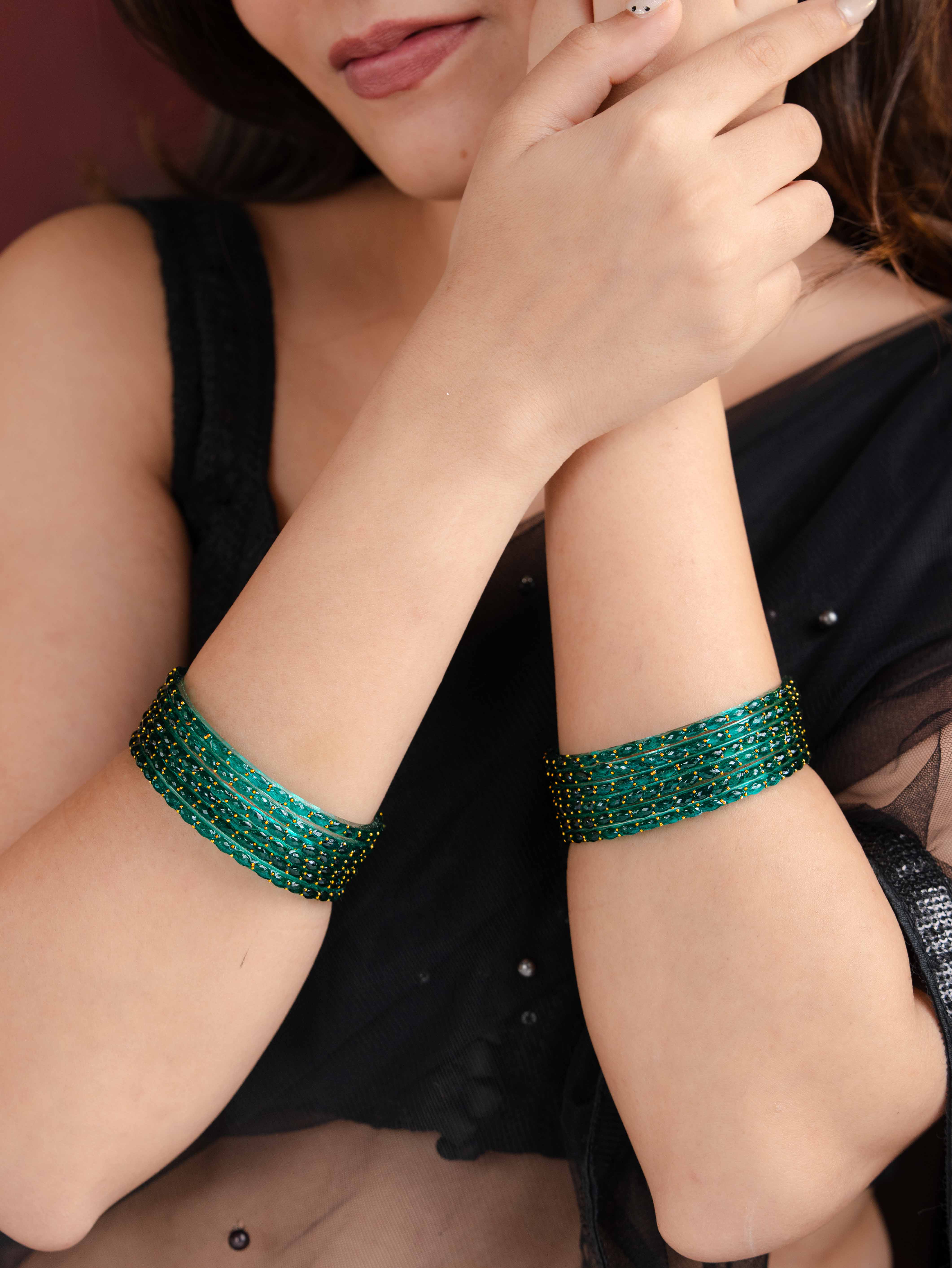 Vihana Glass Bangle ( Set of 12)