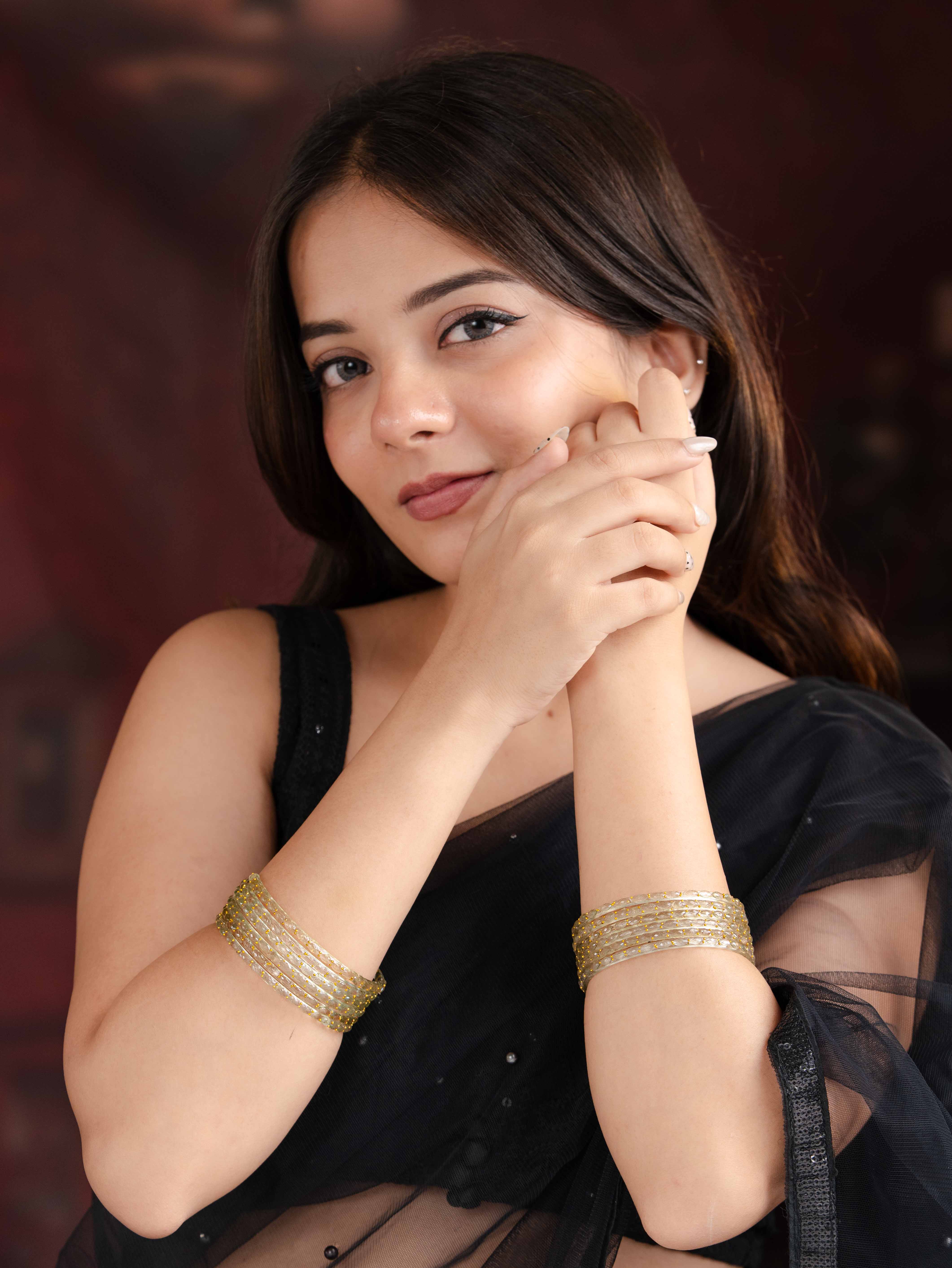 Mridula Glass Bangle ( Set of 12)