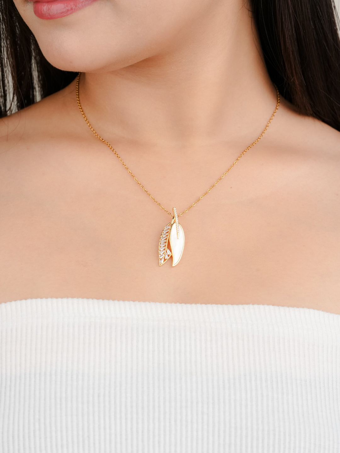 Dual Bloom Studded Diamond Necklace