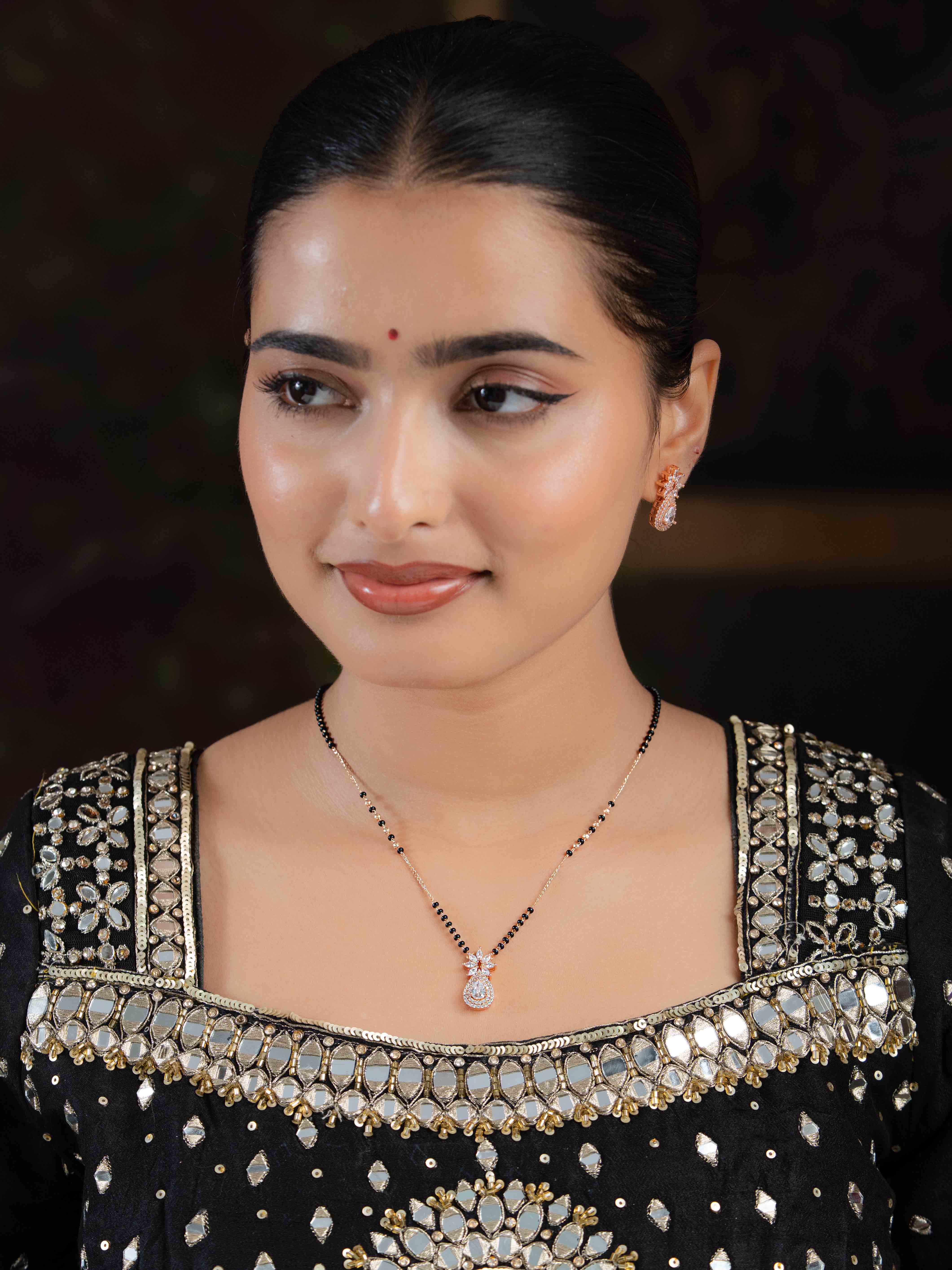 Niral Mangalsutra with Earrings