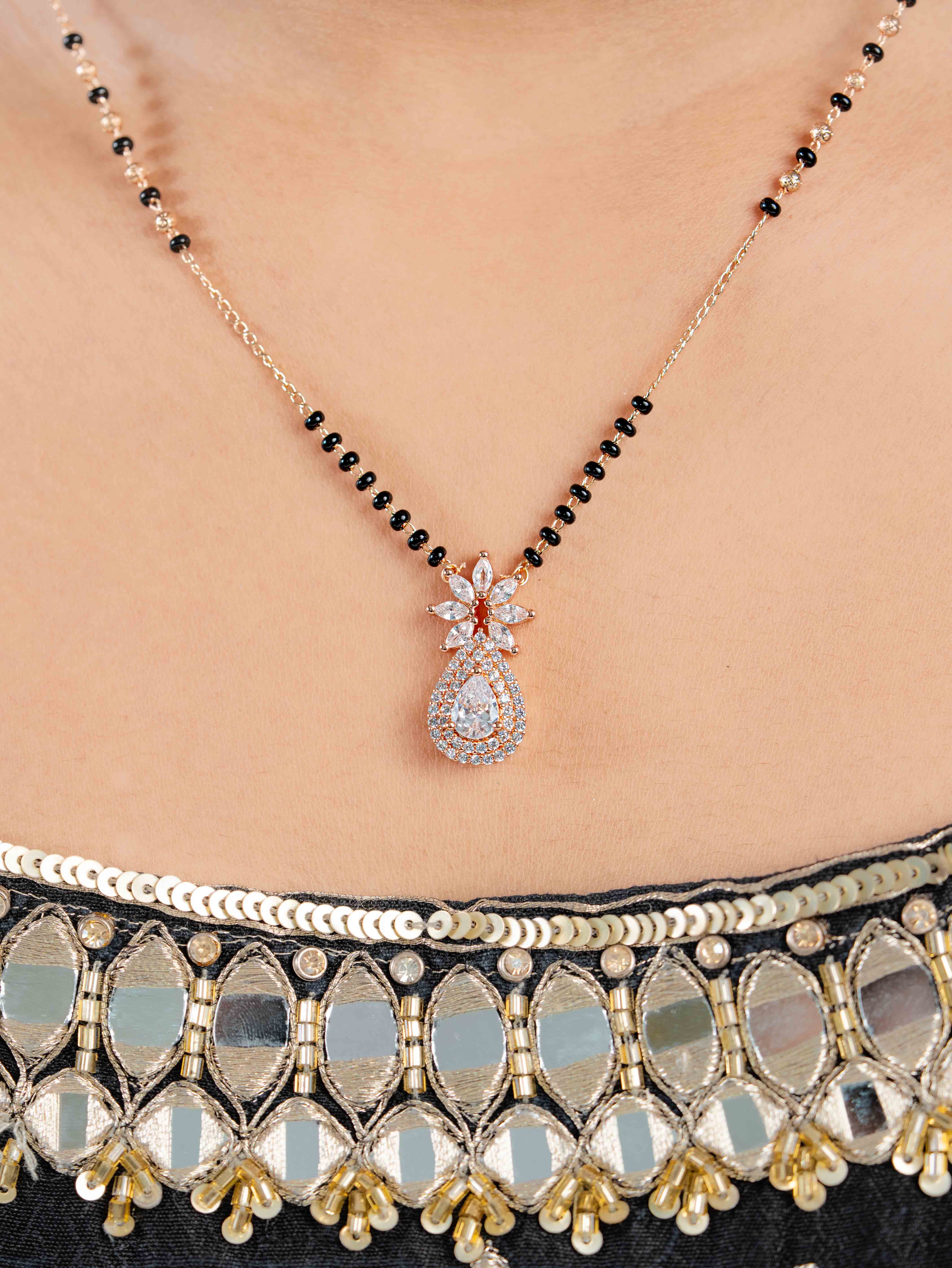 Niral Mangalsutra with Earrings