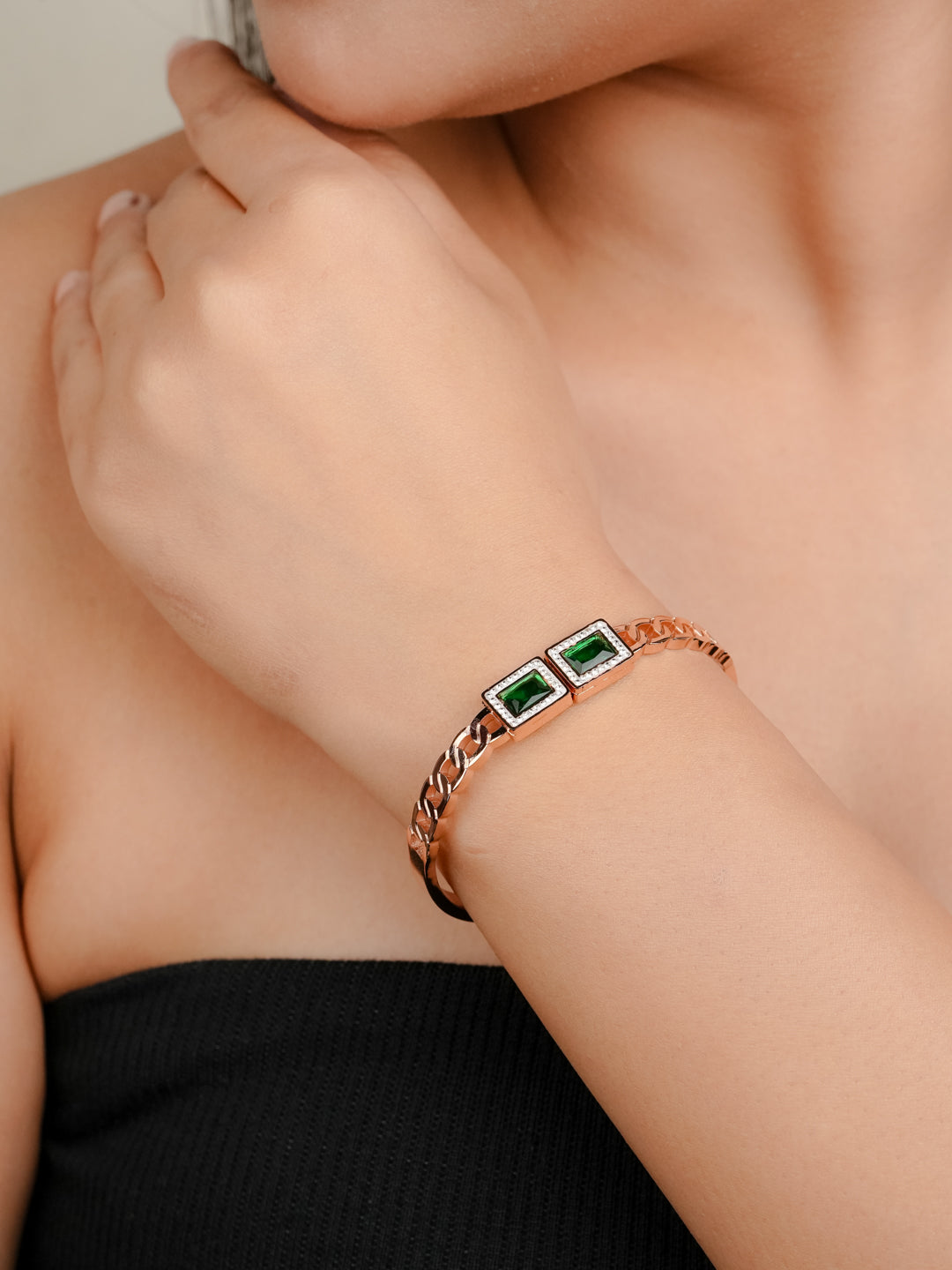 Designer Emerald Bracelet