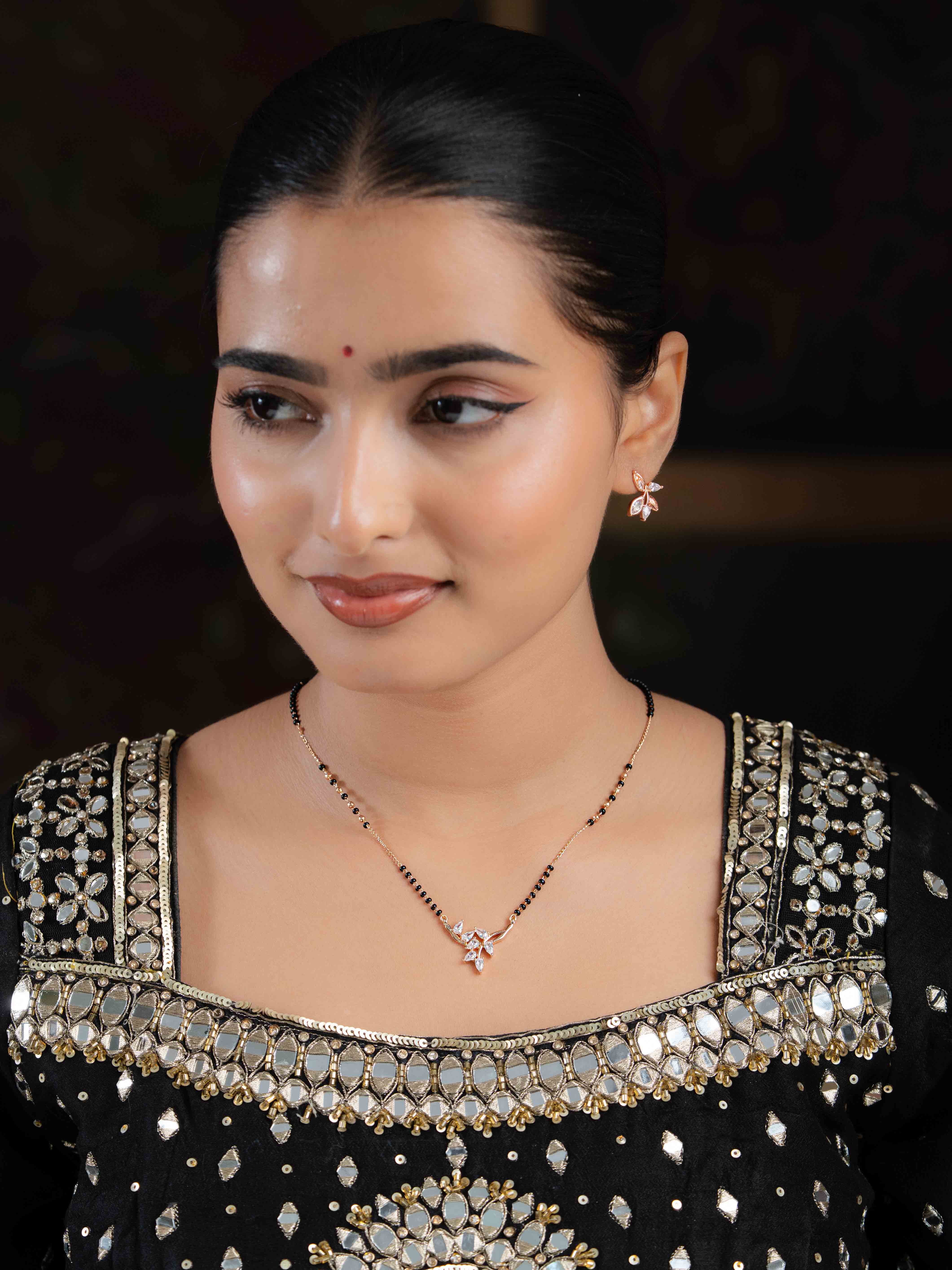 Khushi Mangalsutra With Earrings