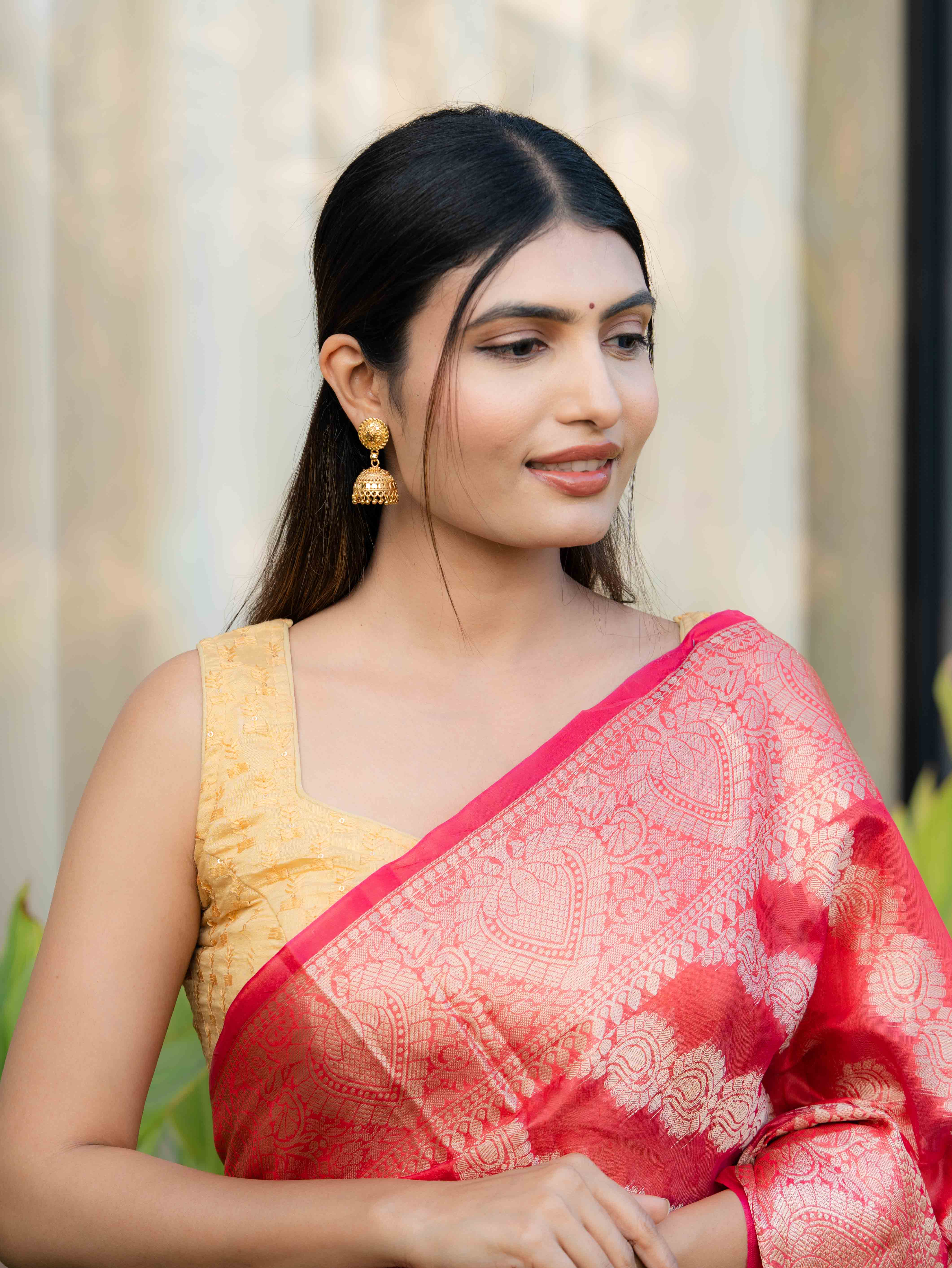 Navisha Gold Jhumkas