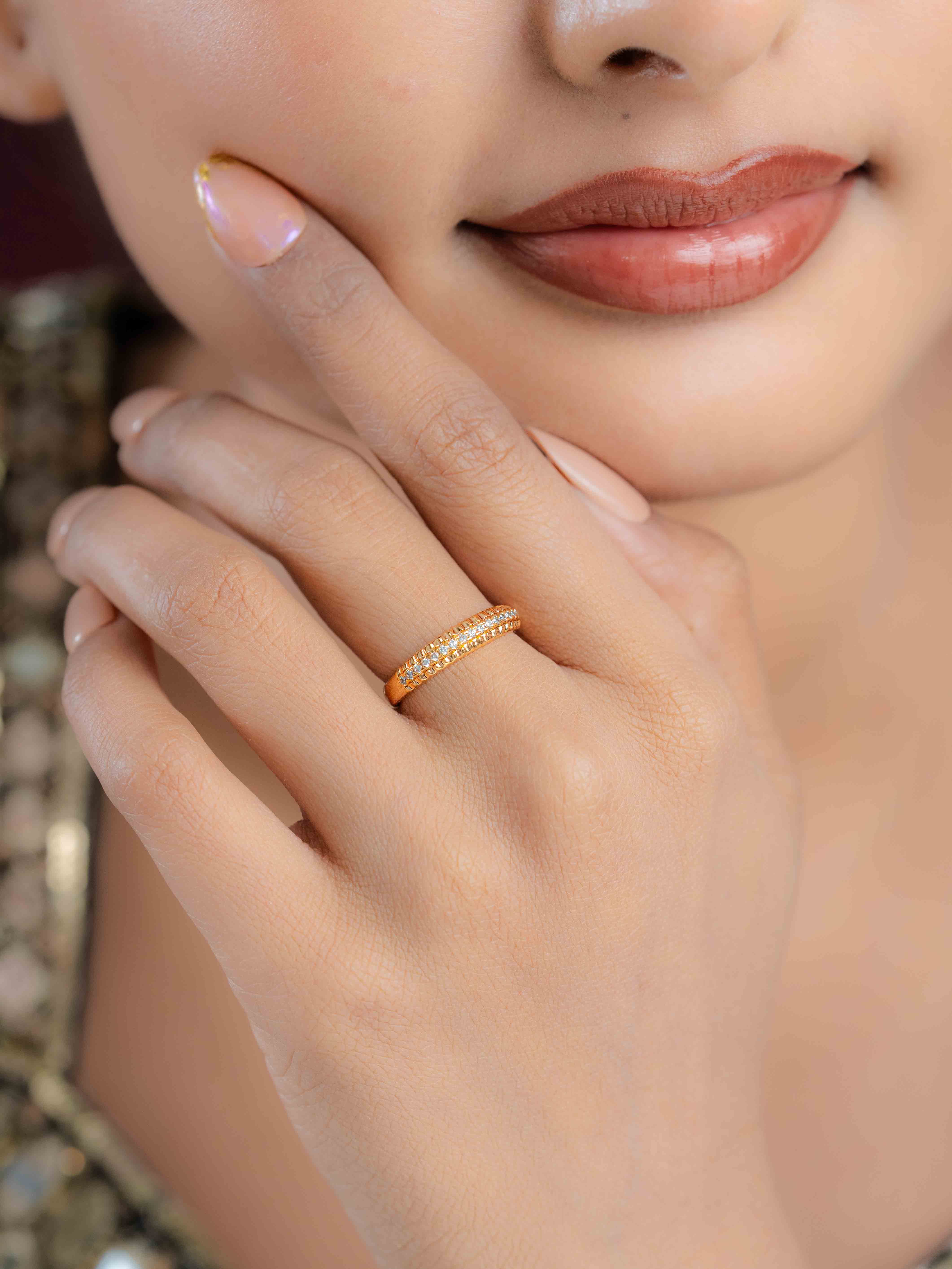 Amber Adjustable Ring