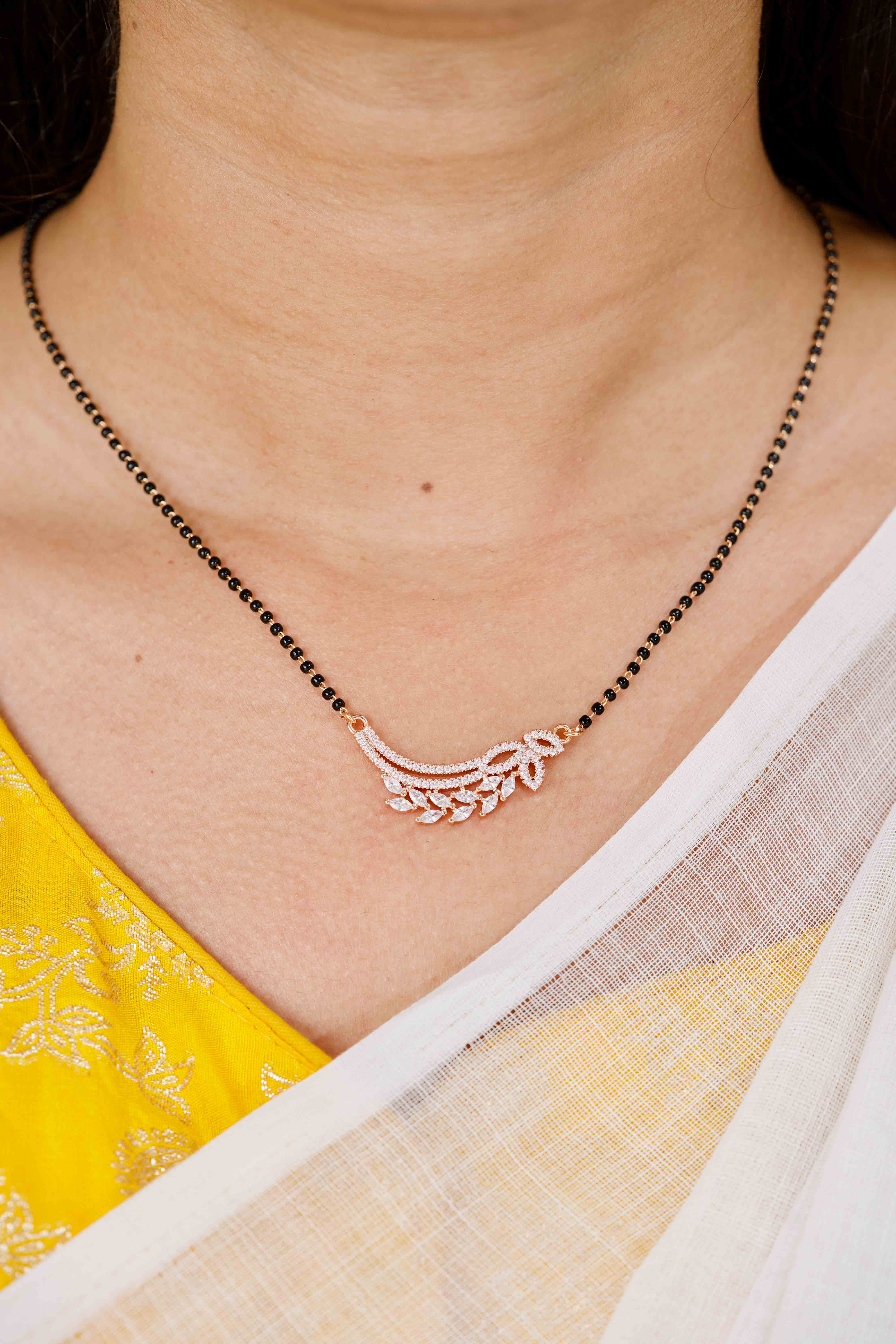 Ritvi Full Black Beads Mangalsutra