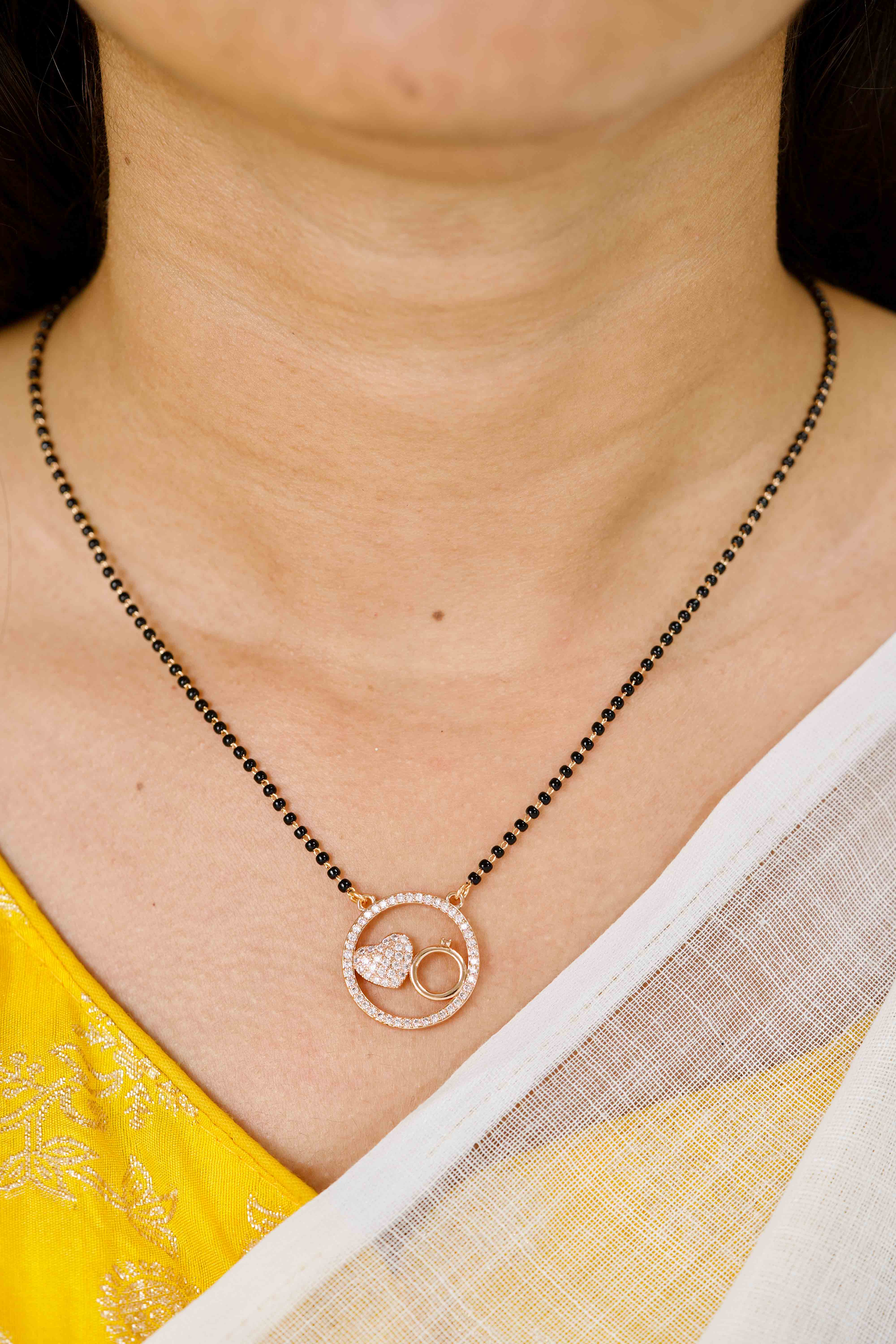 Senorita Full Black Beads Mangalsutra