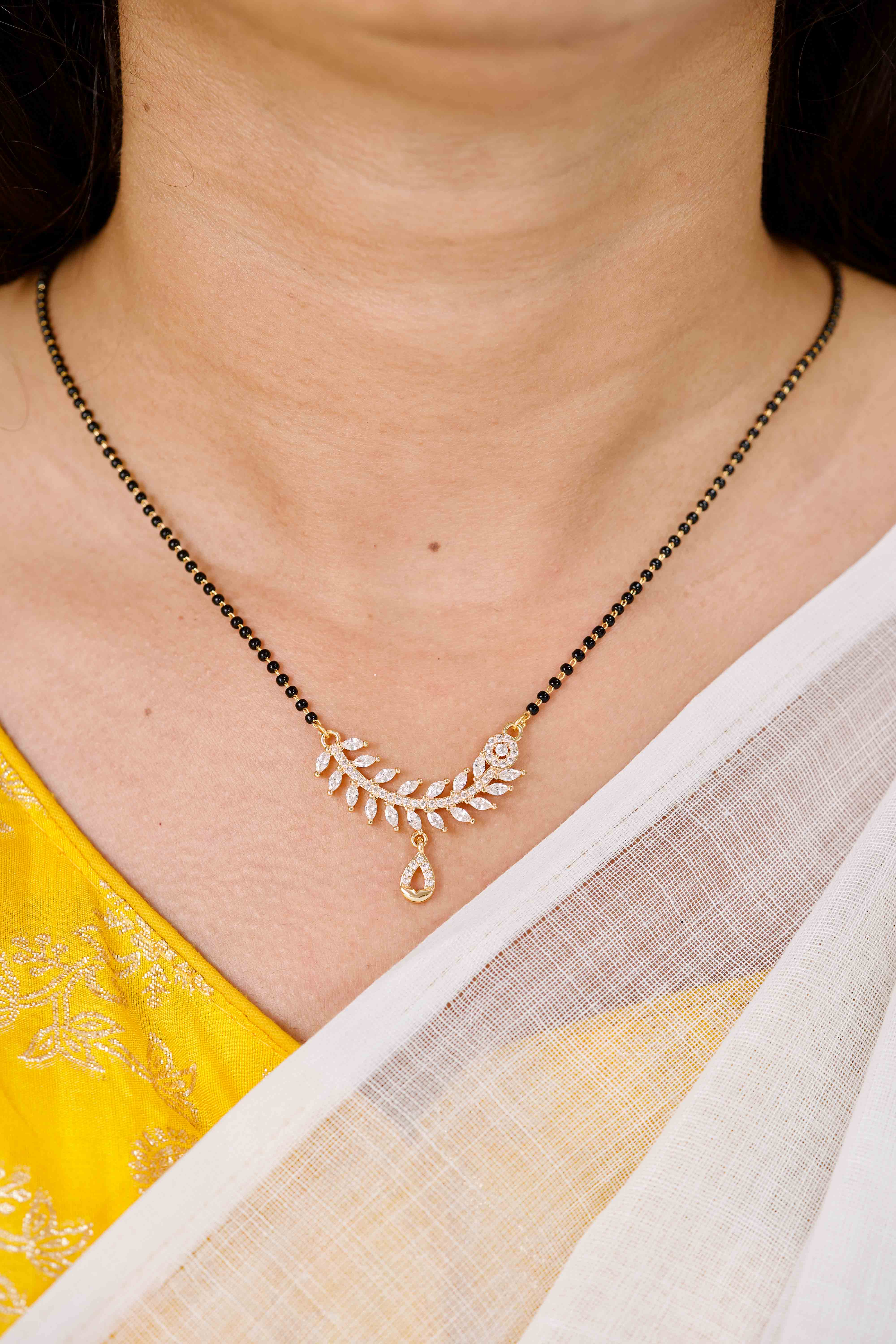 Archi Full Black Beads Mangalsutra