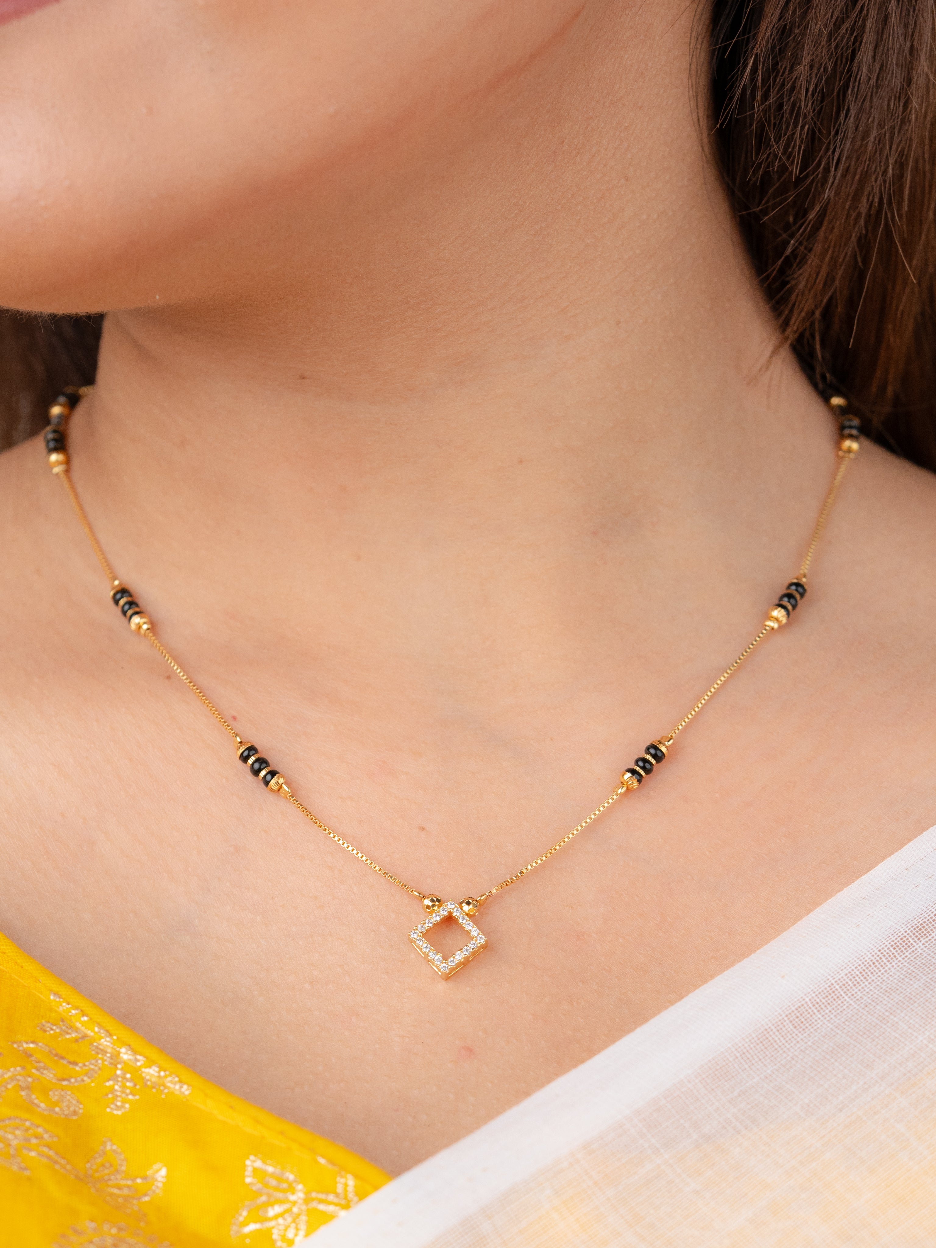 Anita Mangalsutra|Gold Plated