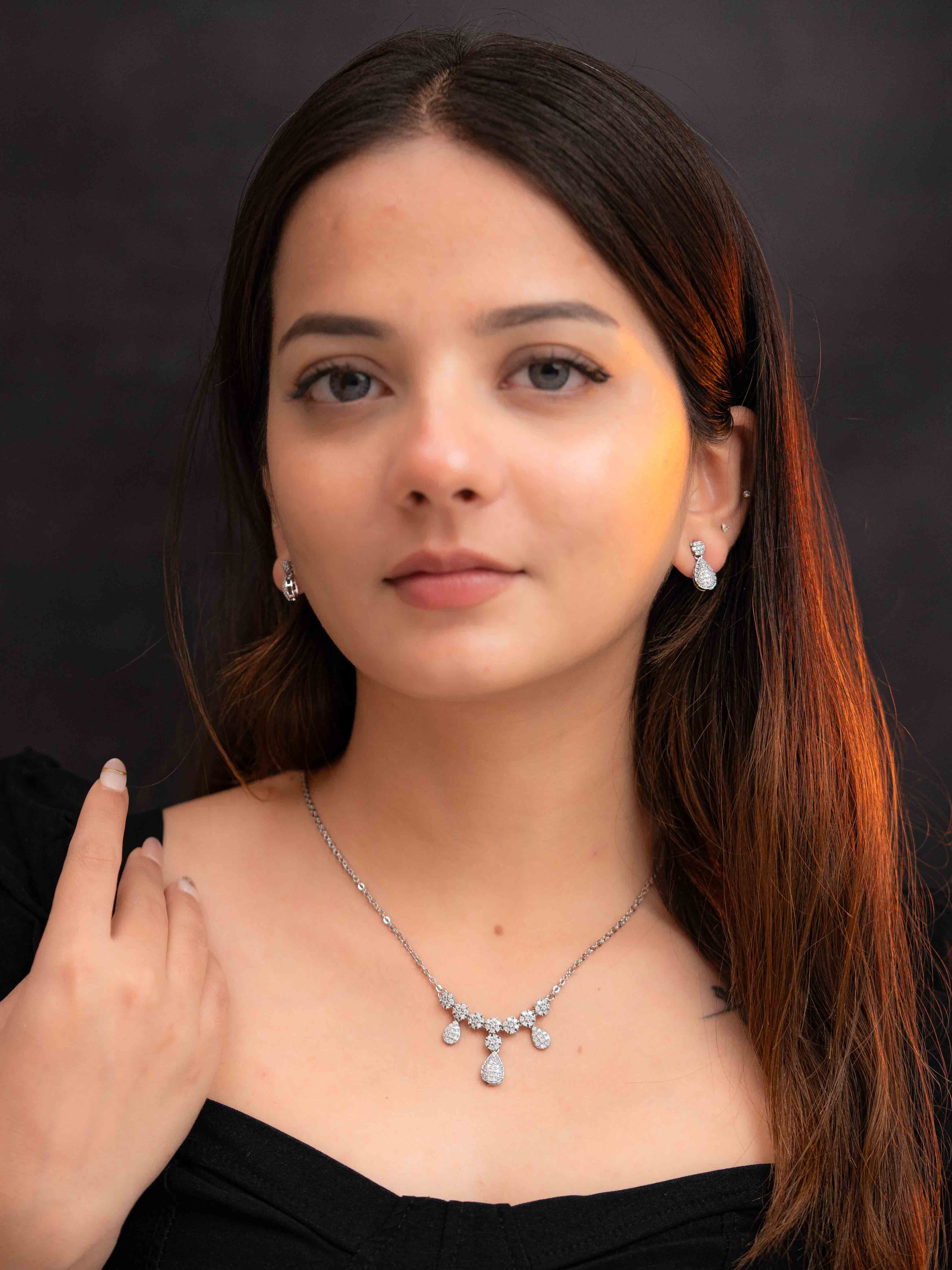 Zara Silver Necklace Set