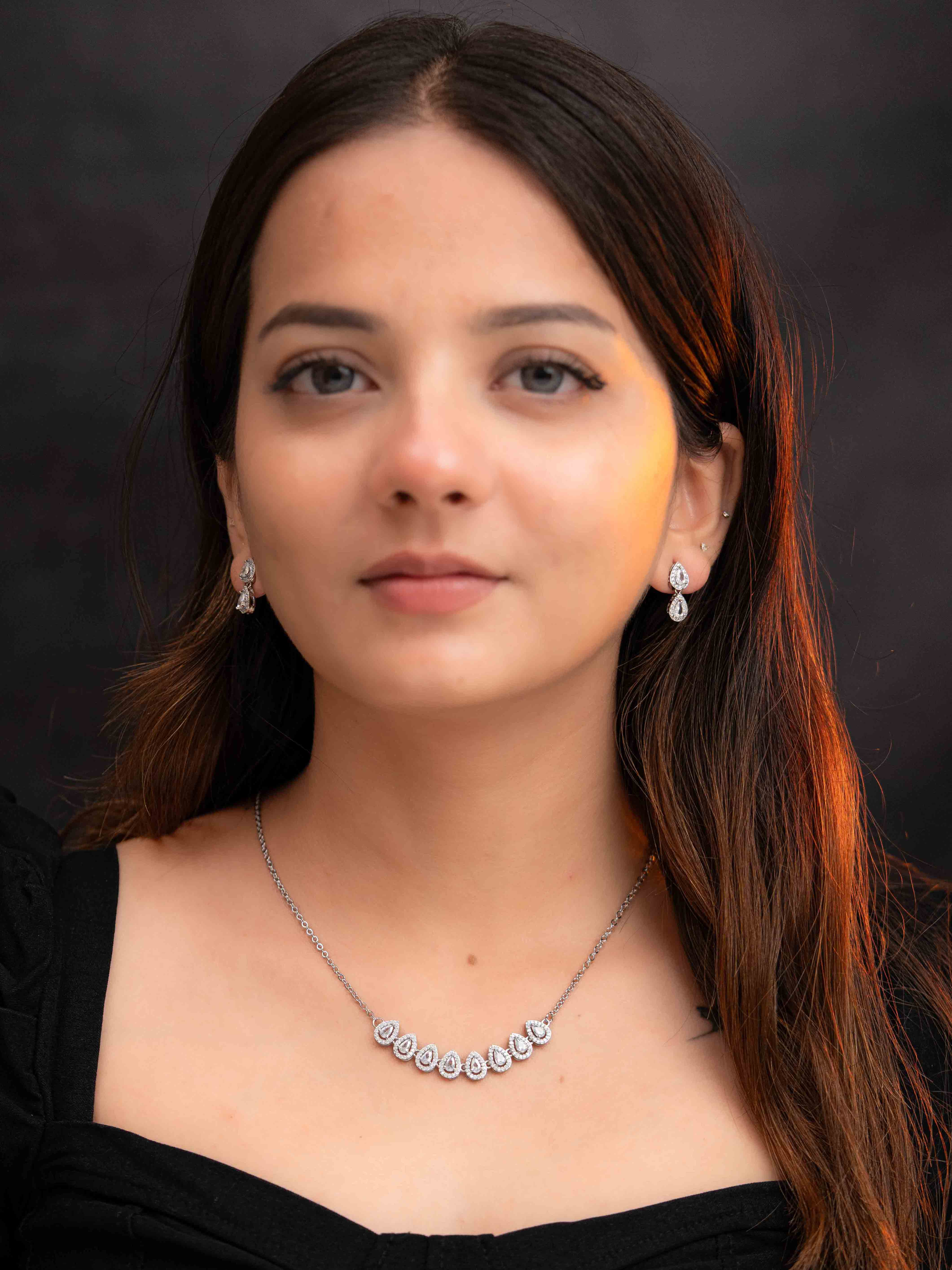 Ziya Silver Necklace Set