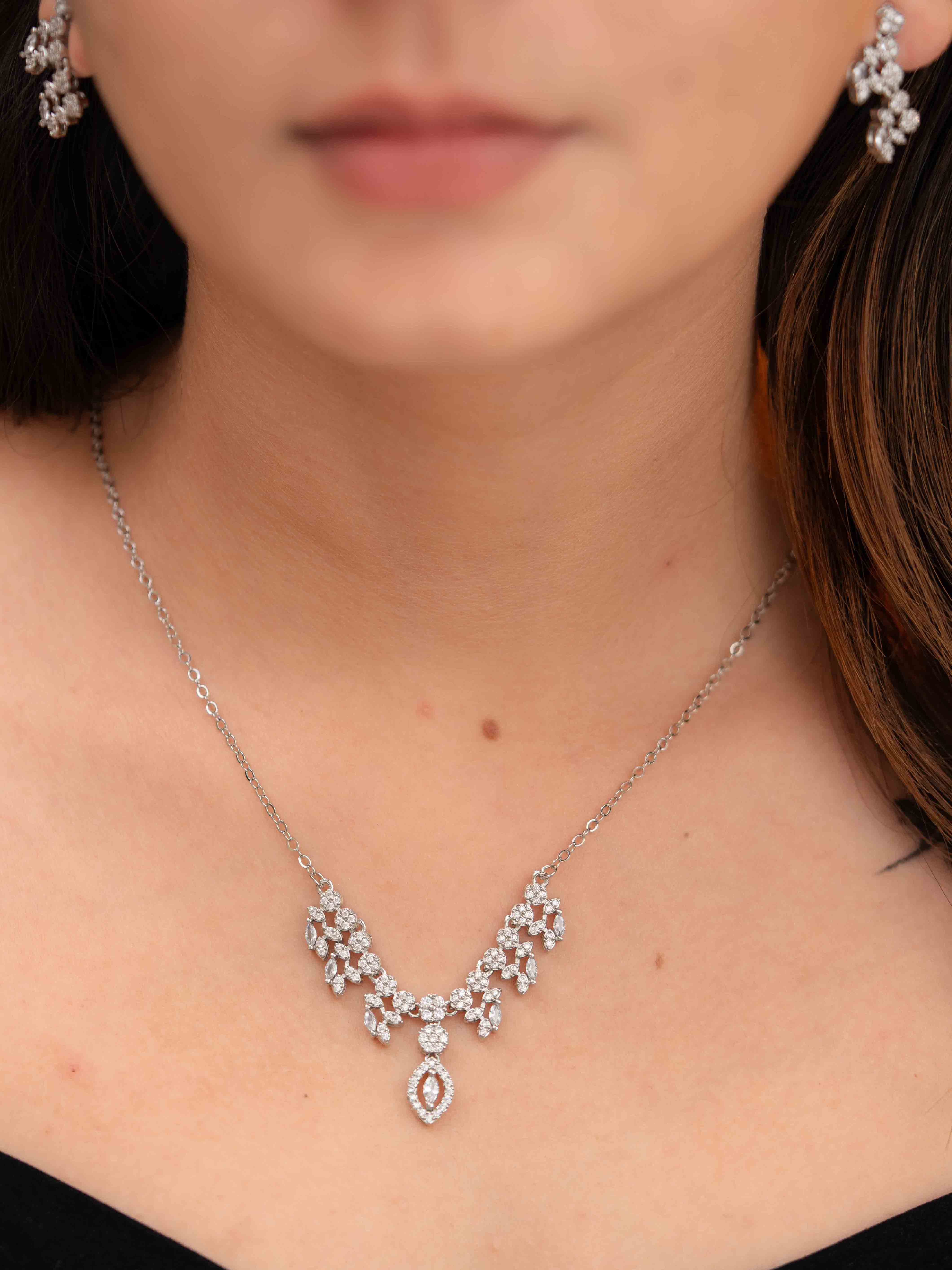 Ojasvi Silver Necklace Set