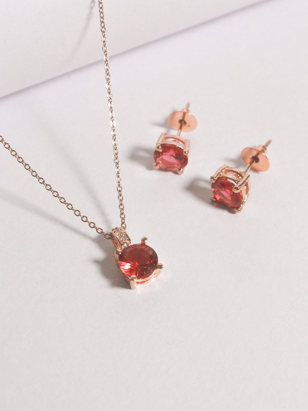 Minimalistic Stone Pendant Set - Zerakijewels