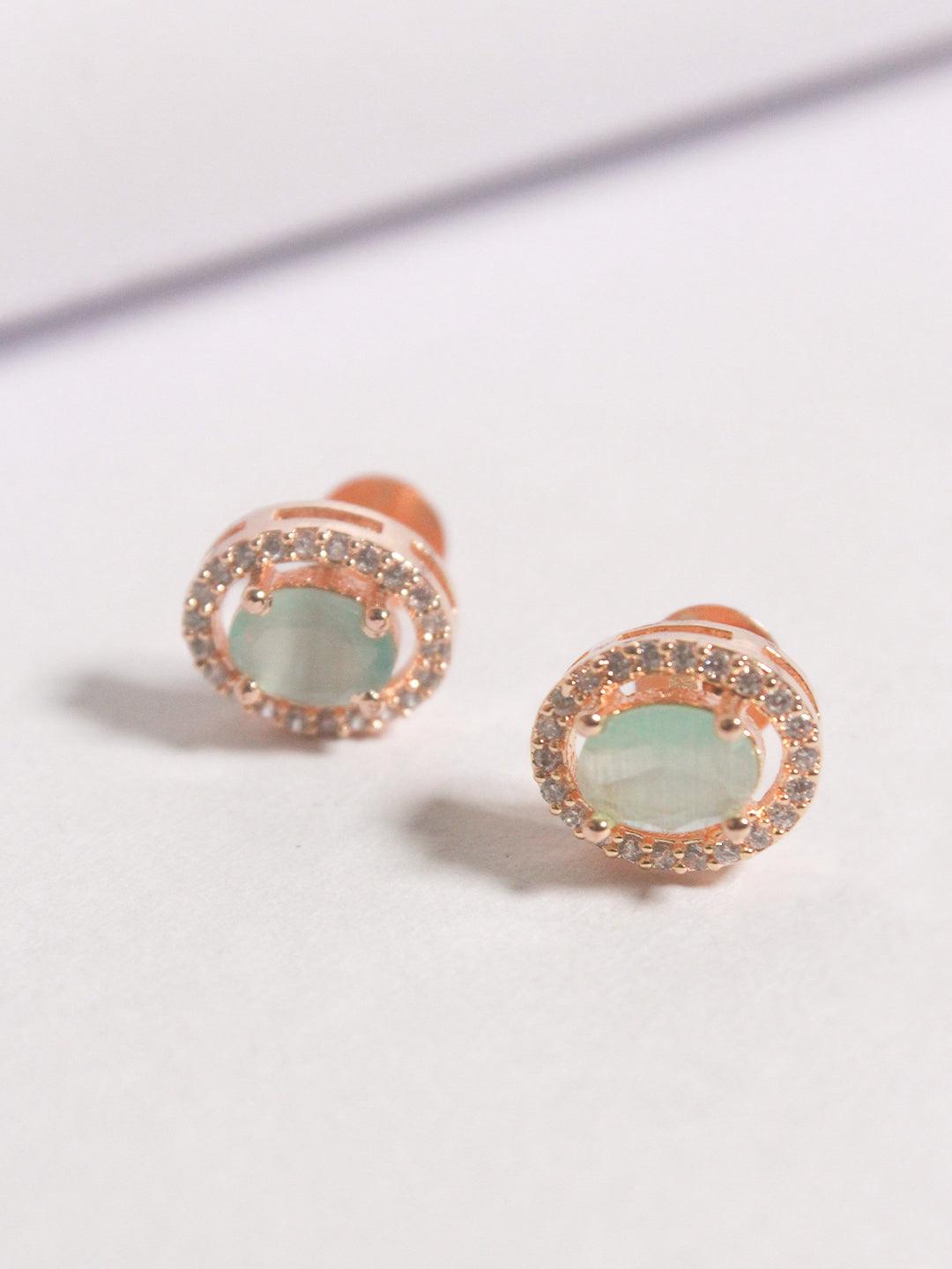 Oval Stone Pendant Set - Zerakijewels