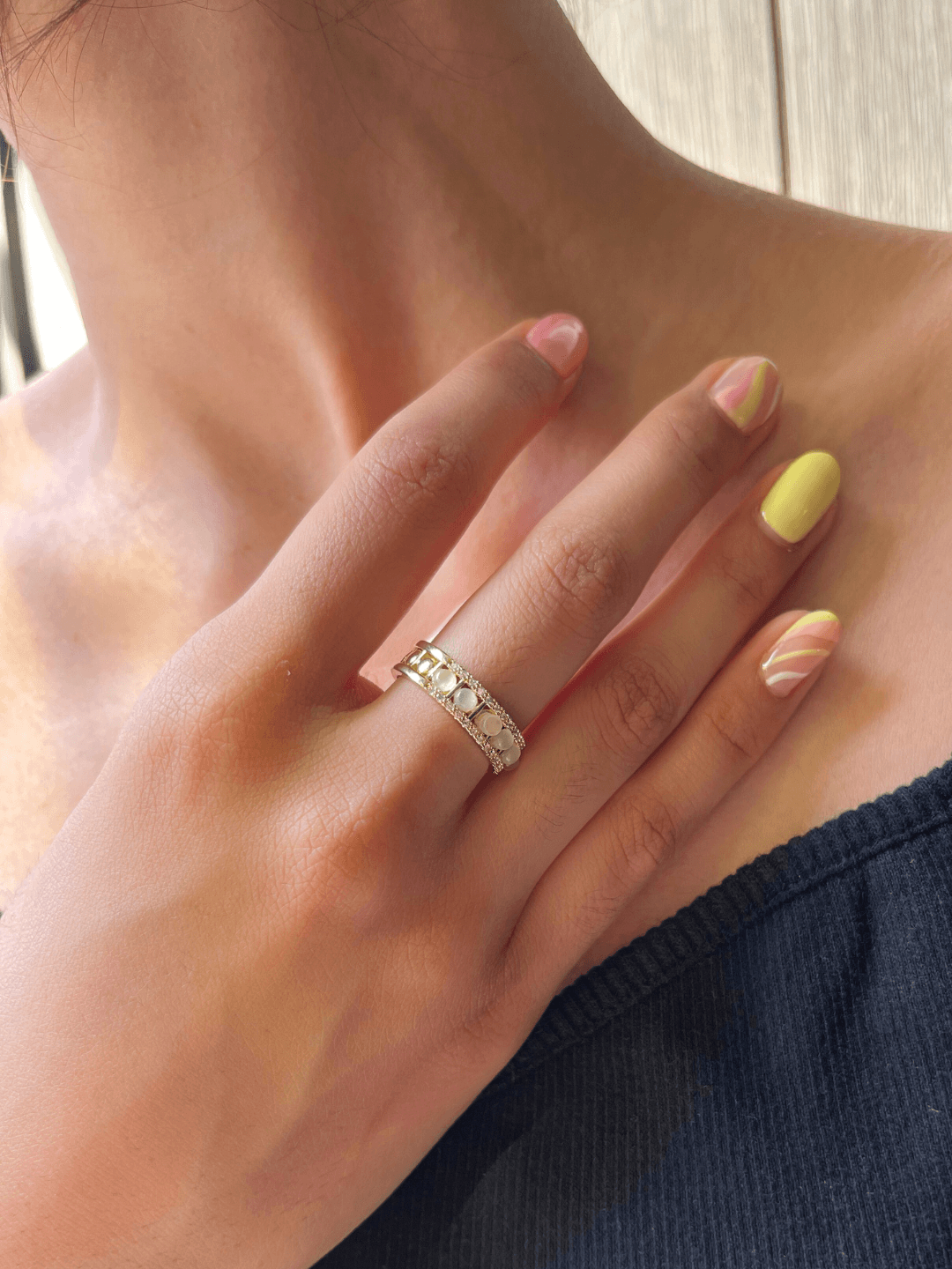 Pearl Symphony Adjustable Ring - Zerakijewels