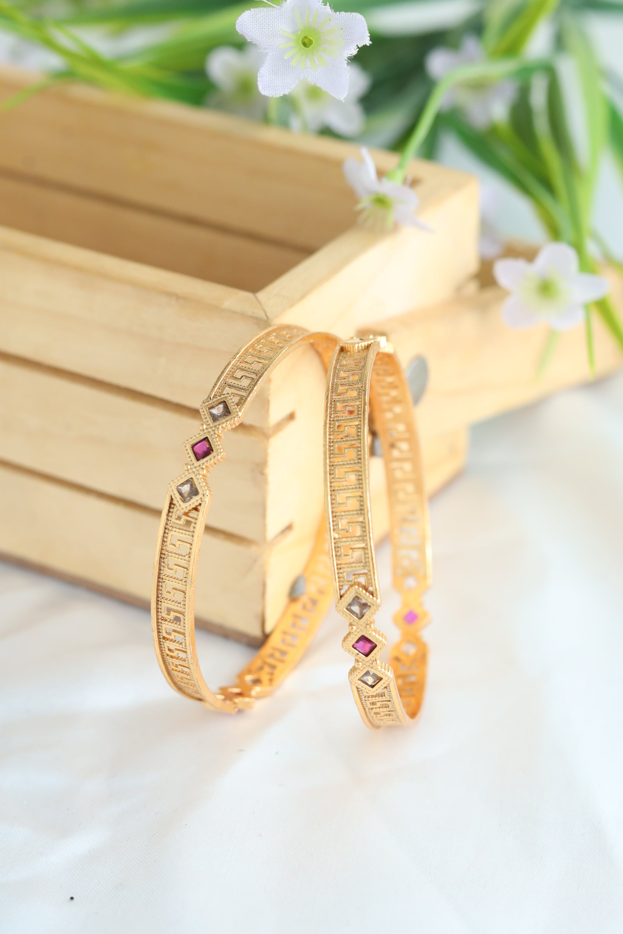 Daily Wear Gold Bangles Design Grt Light Weight Grt Jewellers - Main Image