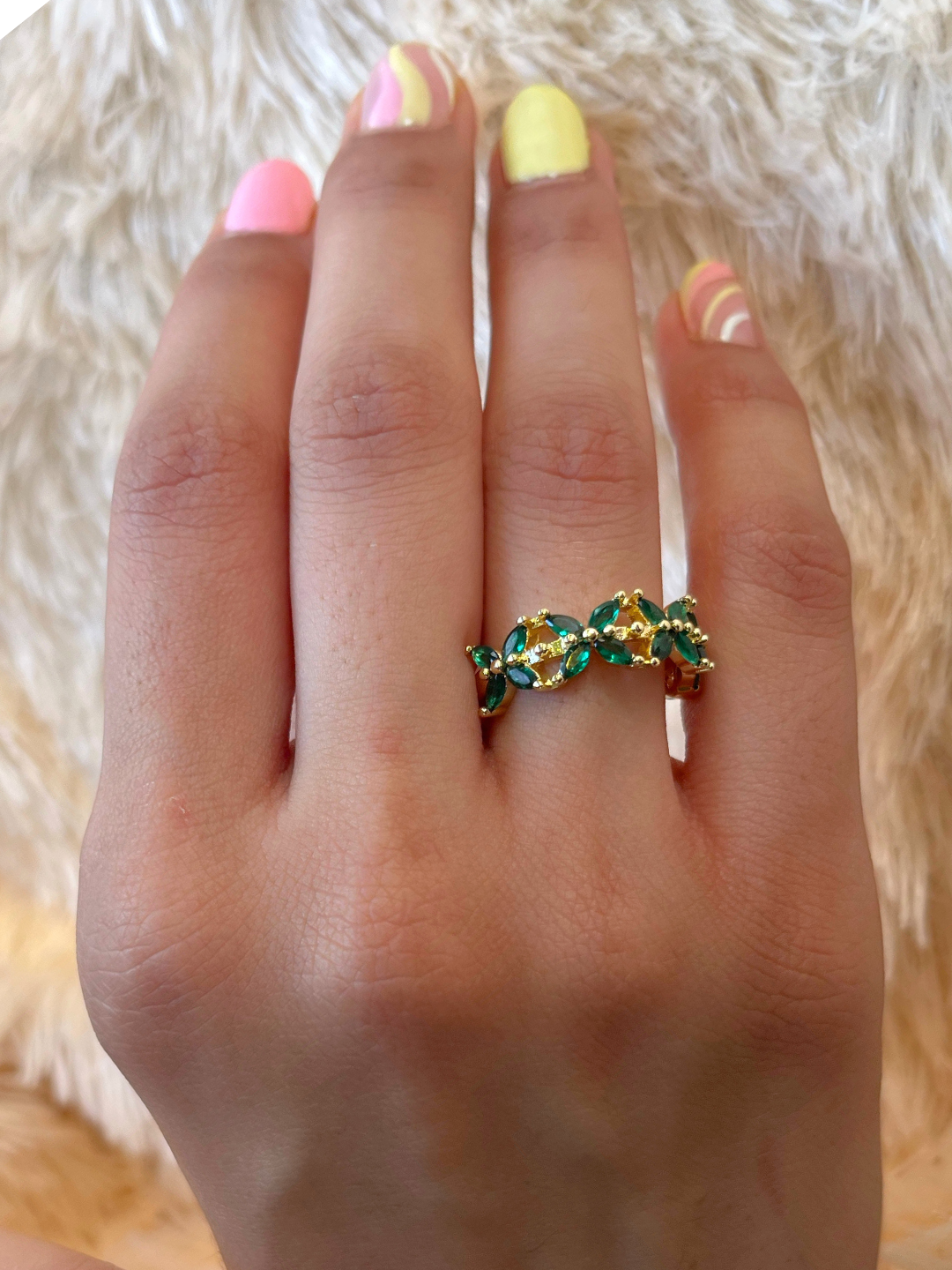 Floral Emerald Ring - Zerakijewels
