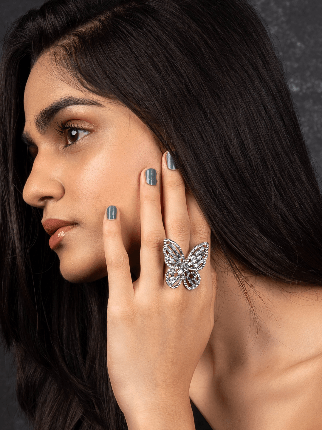 Statement Butterfly Adjustable Ring - Zerakijewels