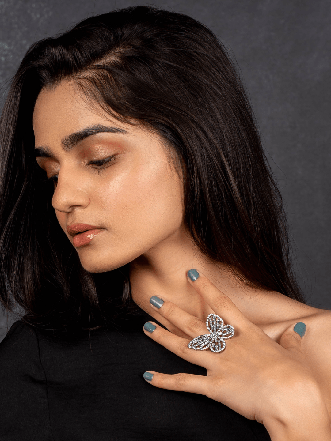 Statement Butterfly Adjustable Ring - Zerakijewels