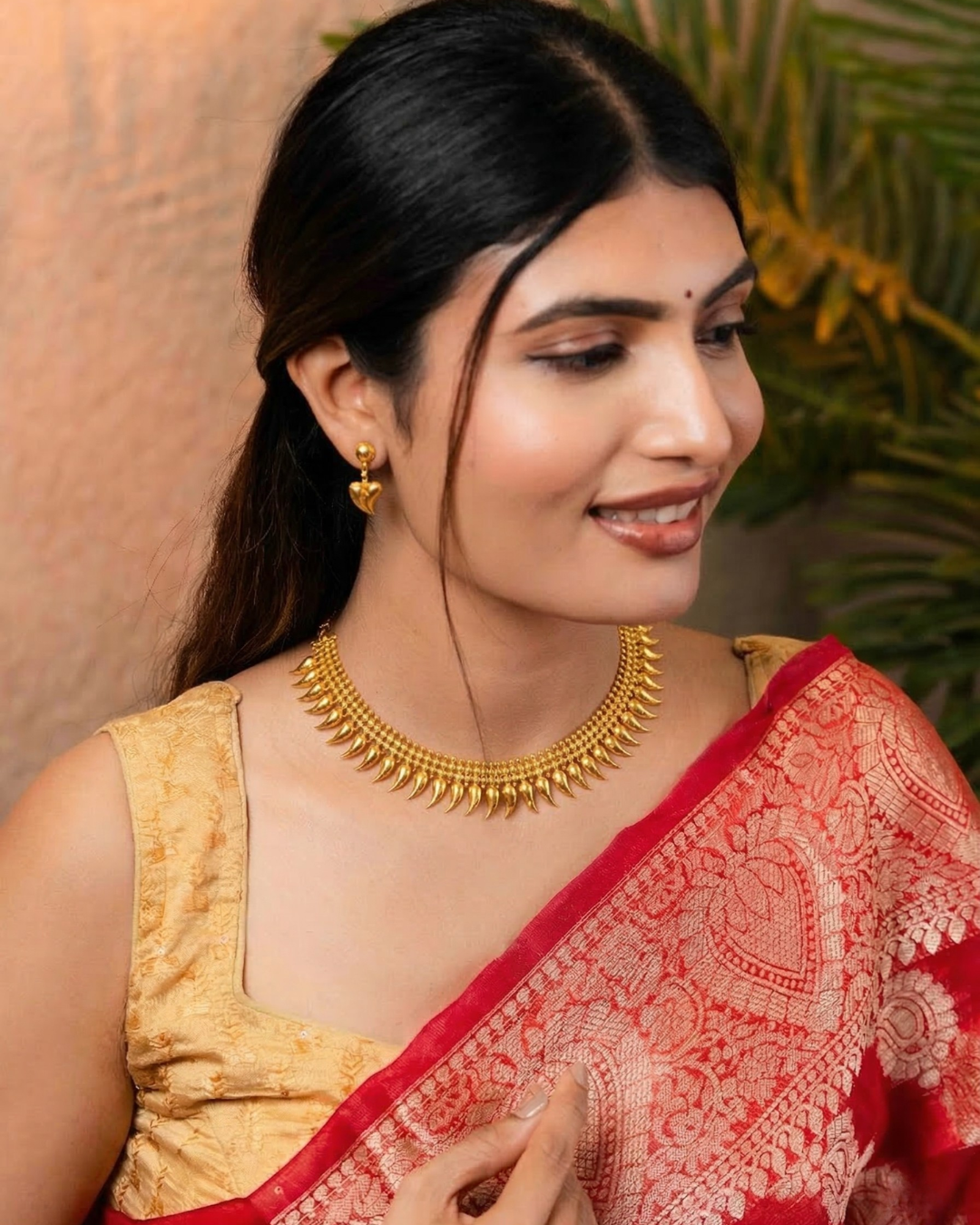 Ziya gold necklace set