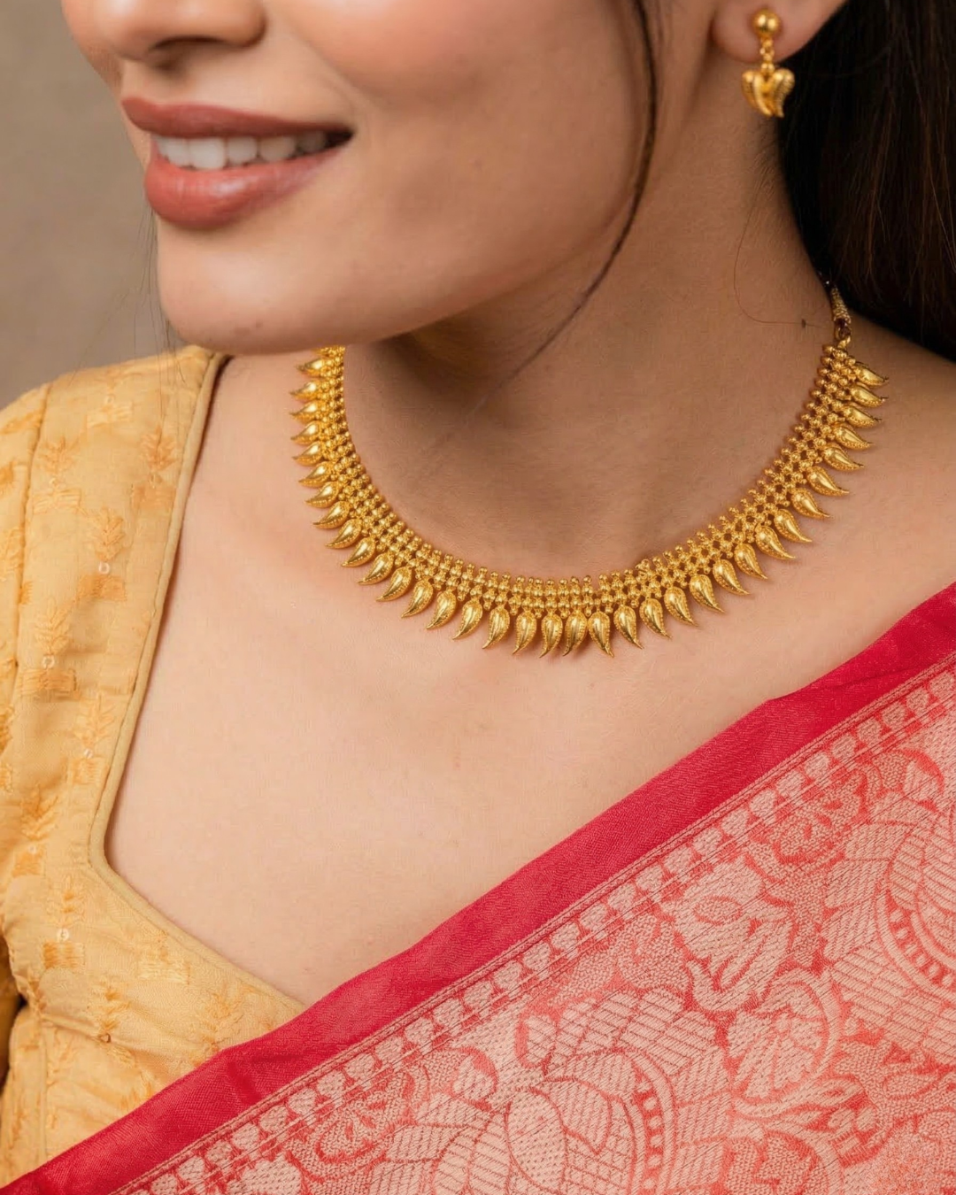 Ziya gold necklace set