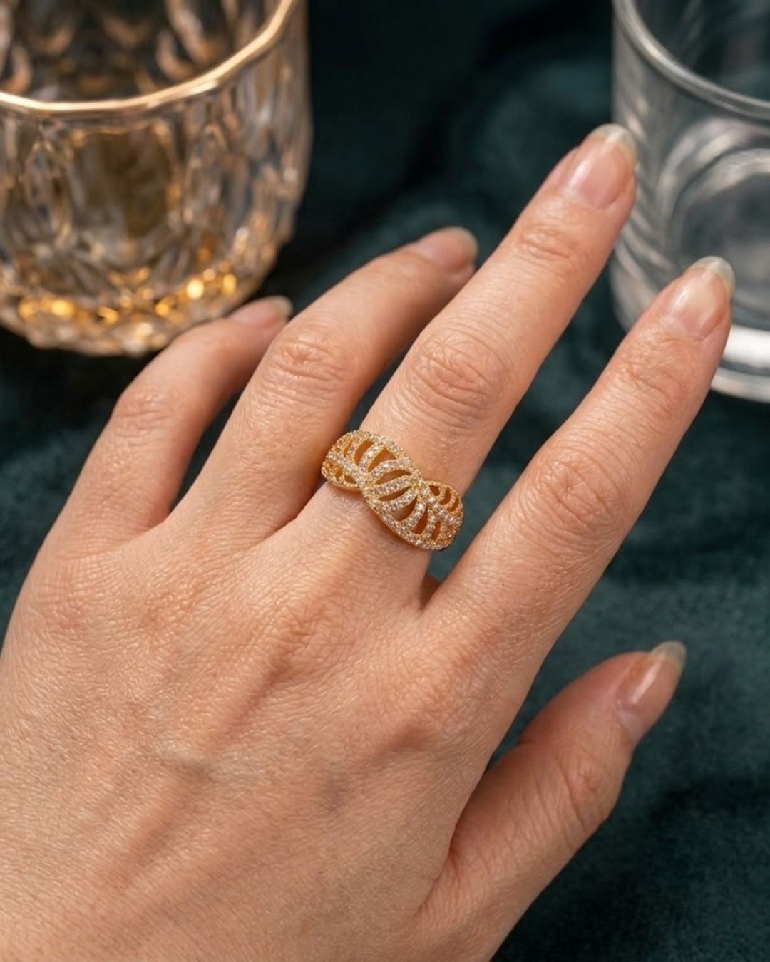 Regal Charm Adjustable Ring