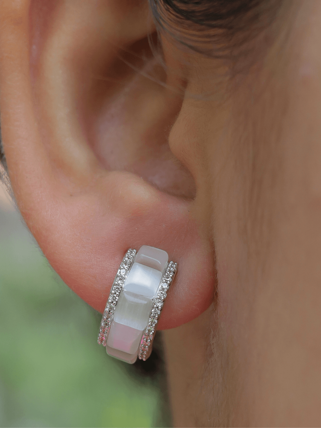 Carolina Pearl Diamond Earrings - Zeraki Jewels