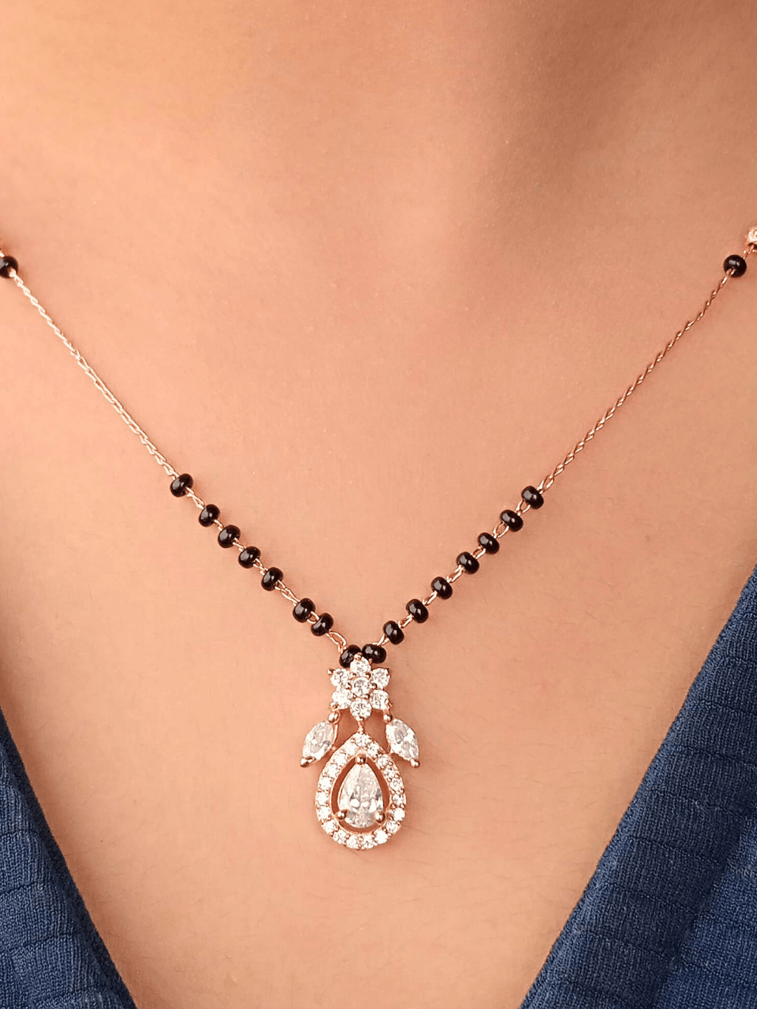 White Diamond Designer Aanya Mangalsutra Shop Now