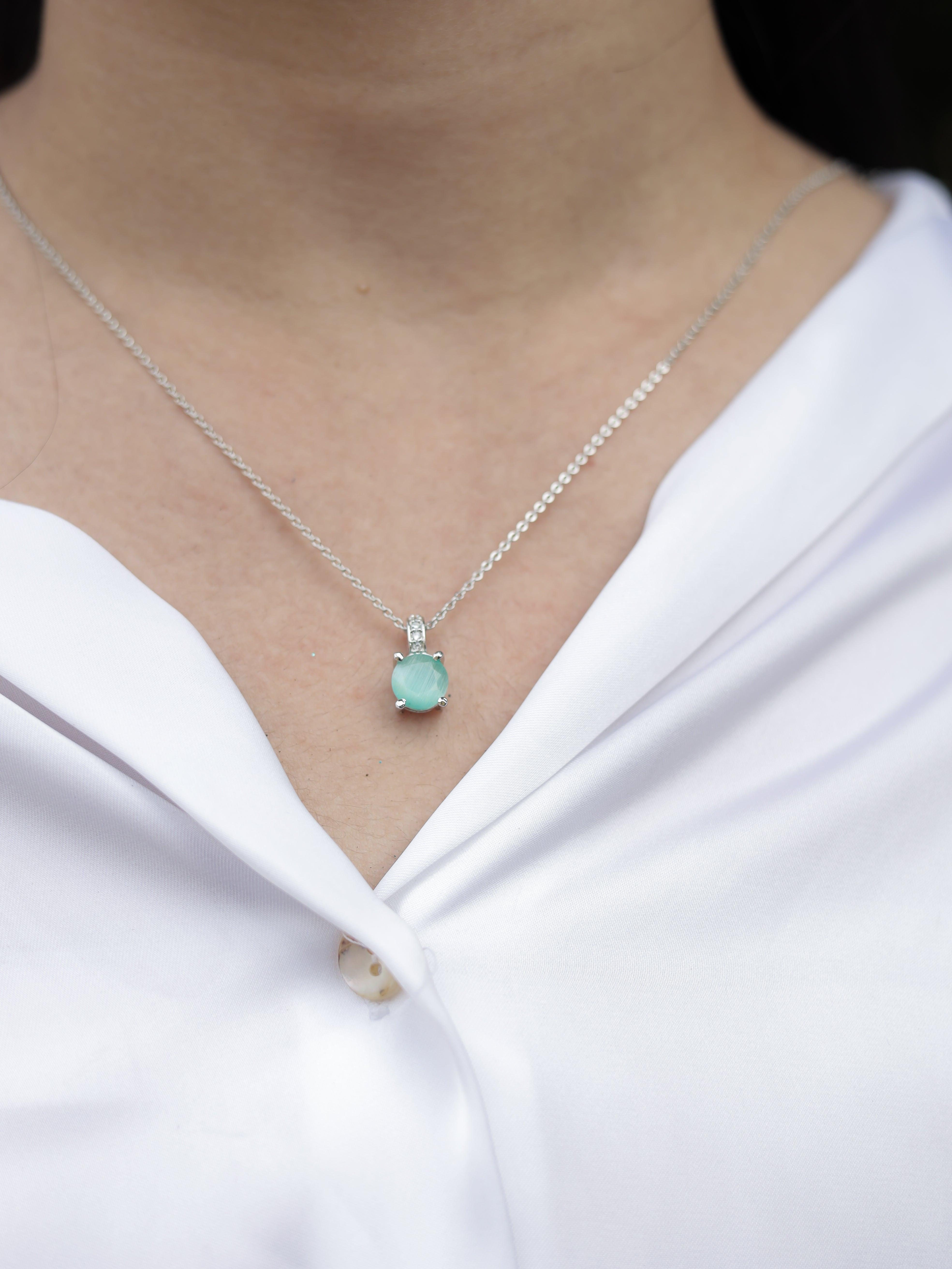 Minimalistic Stone Pendant Set - Zerakijewels
