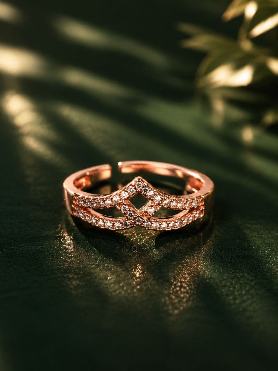 Moon Fern Adjustable Ring