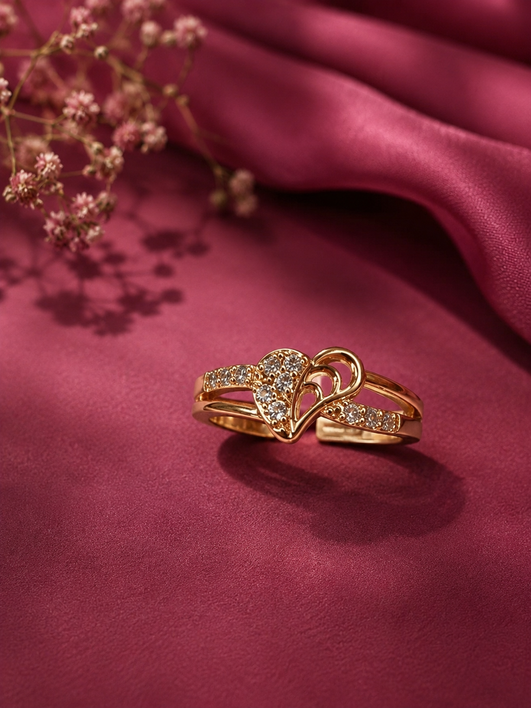 Ruby Eclipse Adjustable Ring
