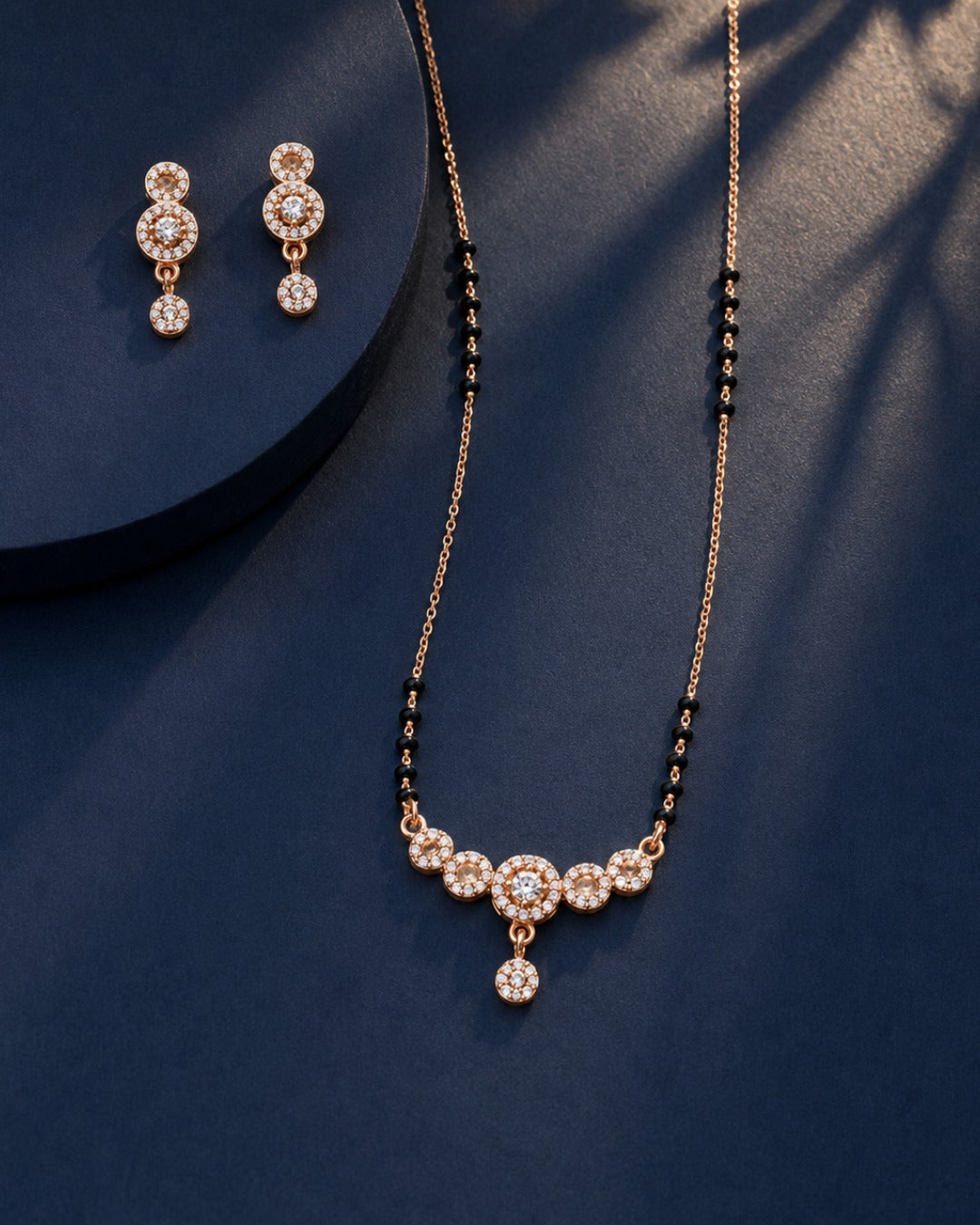 Rihanna Mangalsutra with Earrings