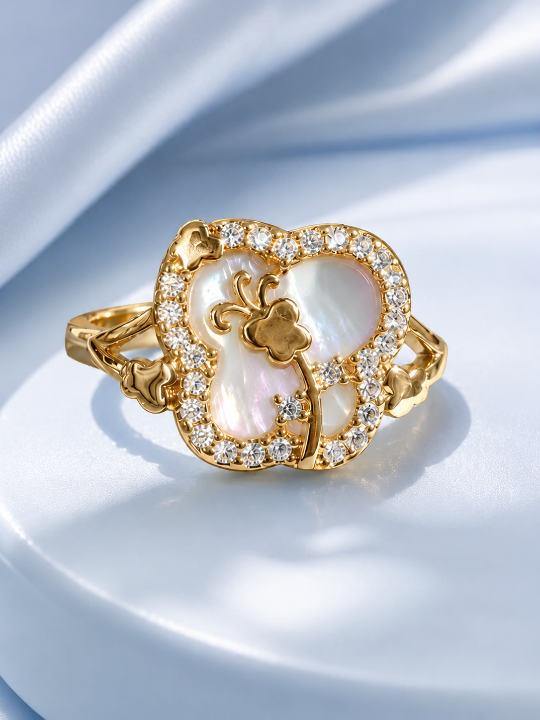 Clover Adjustable Ring